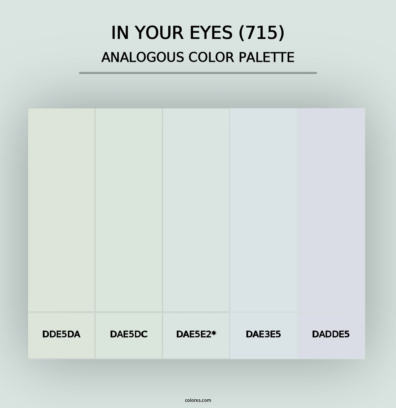 In Your Eyes (715) - Analogous Color Palette