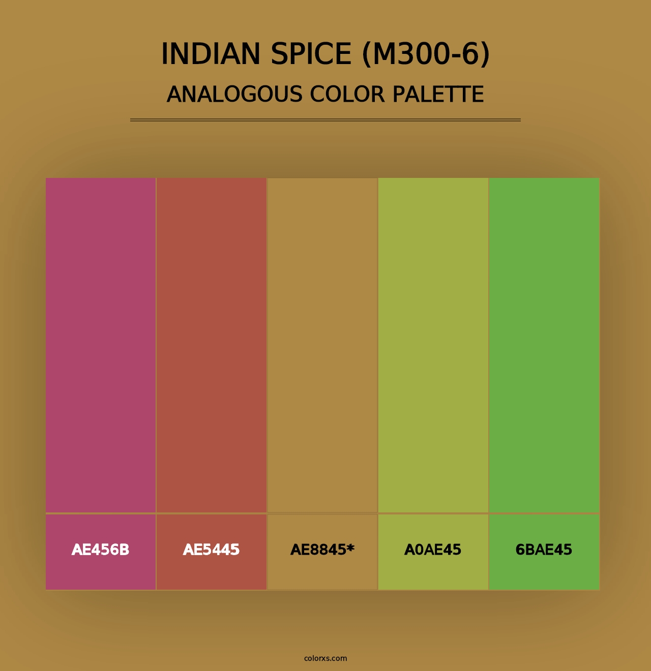 Indian Spice (M300-6) - Analogous Color Palette