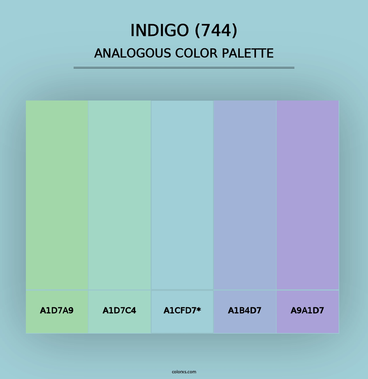 Indigo (744) - Analogous Color Palette