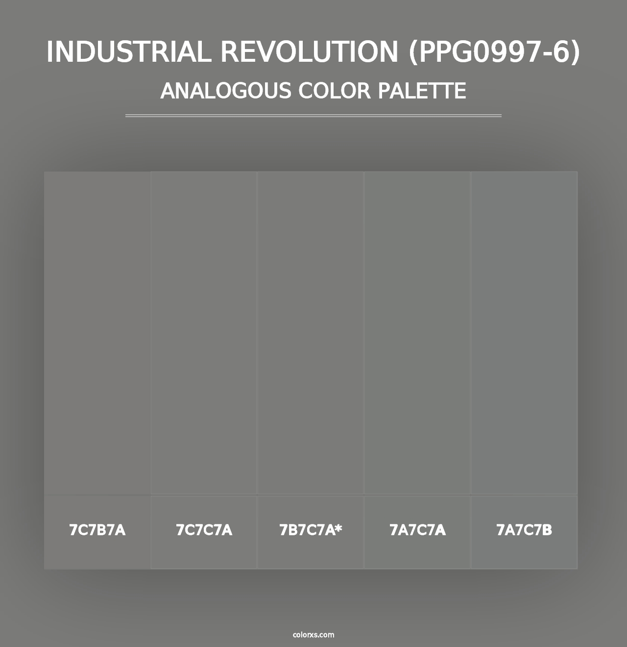 Industrial Revolution (PPG0997-6) - Analogous Color Palette