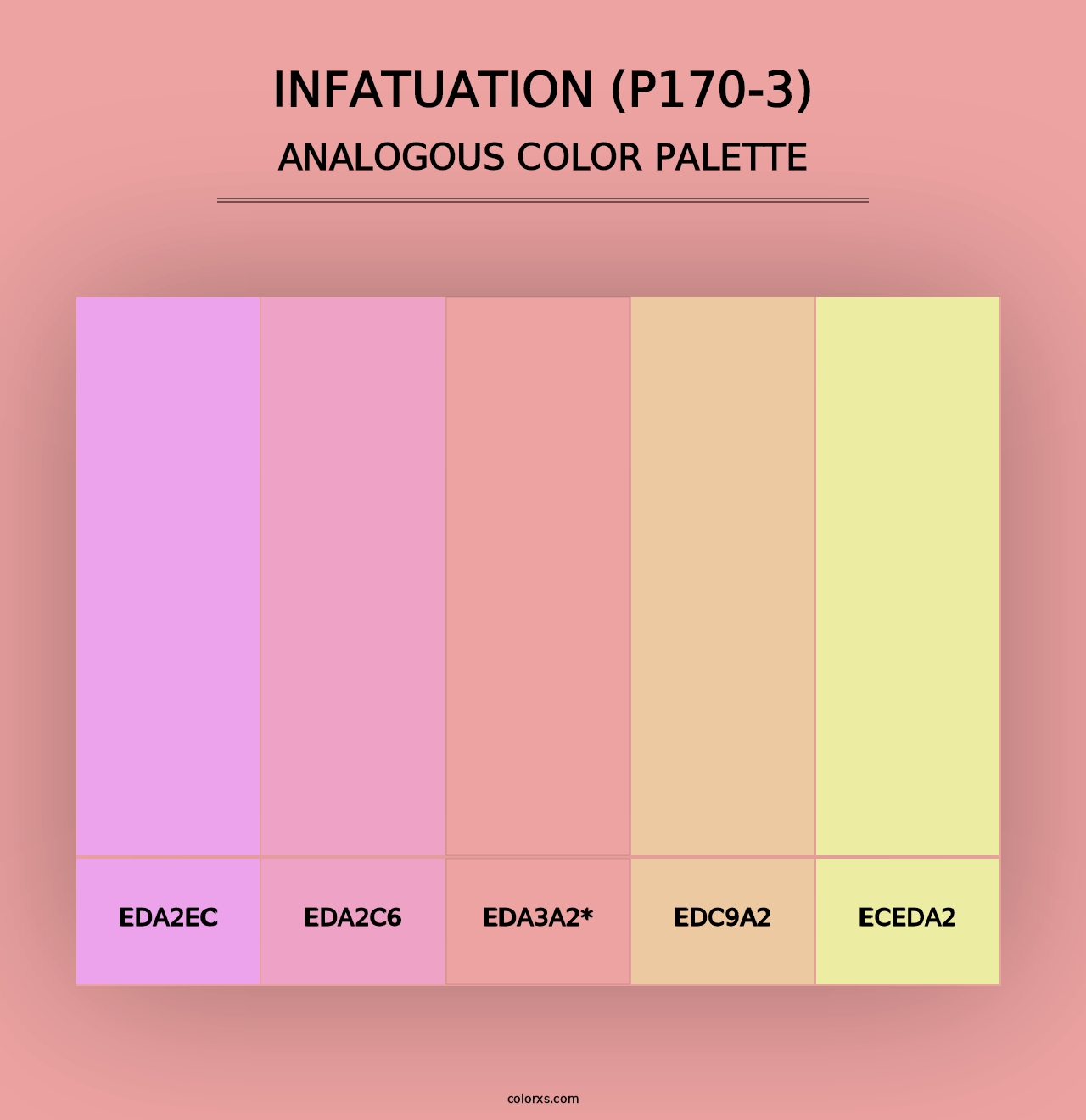 Infatuation (P170-3) - Analogous Color Palette