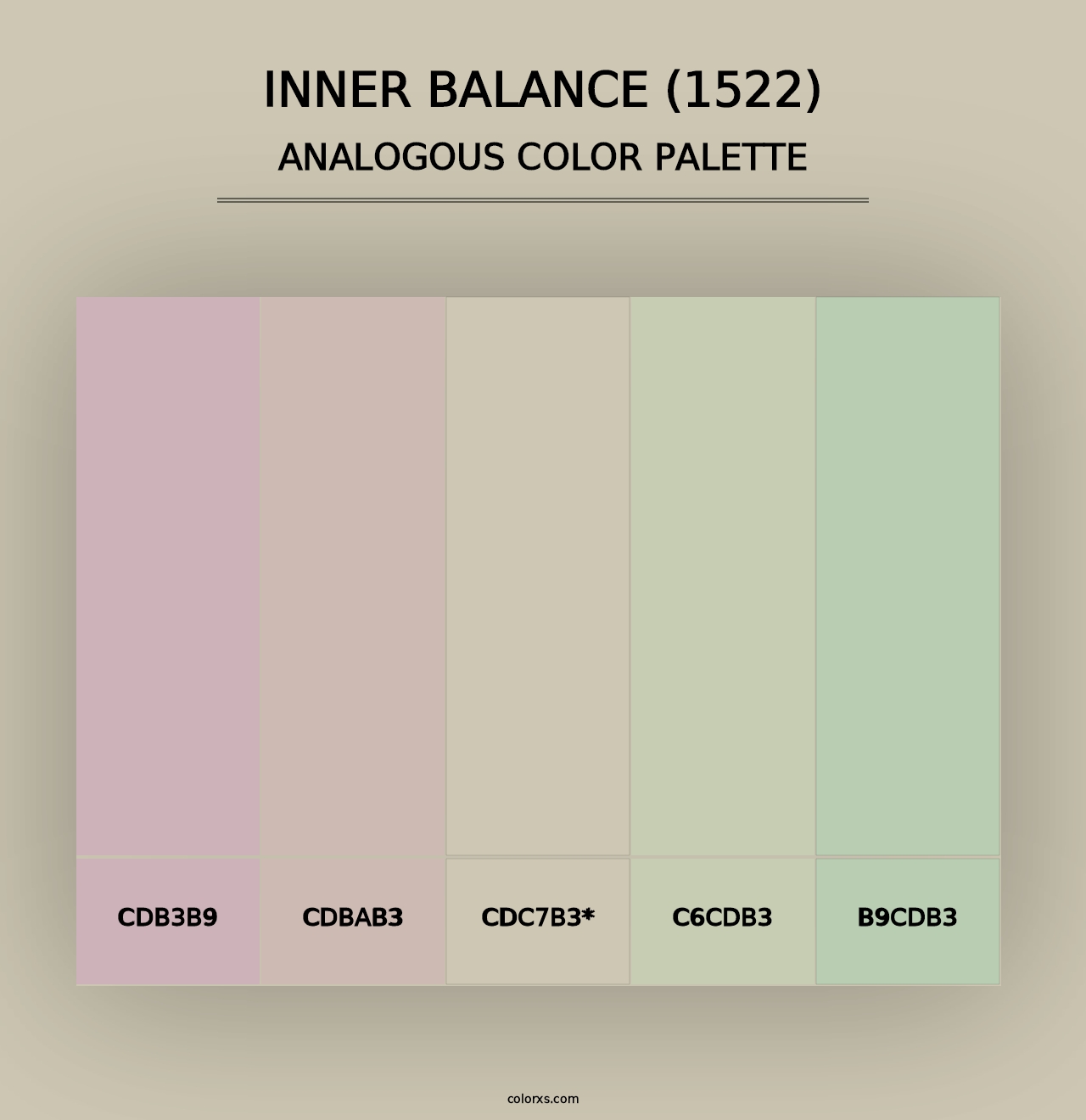 Inner Balance (1522) - Analogous Color Palette