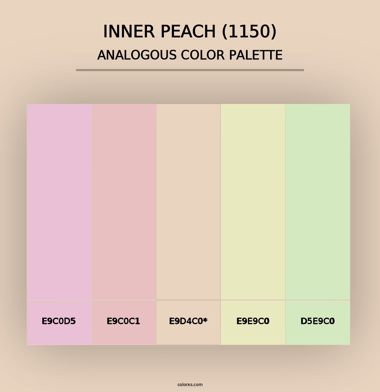 Inner Peach (1150) - Analogous Color Palette