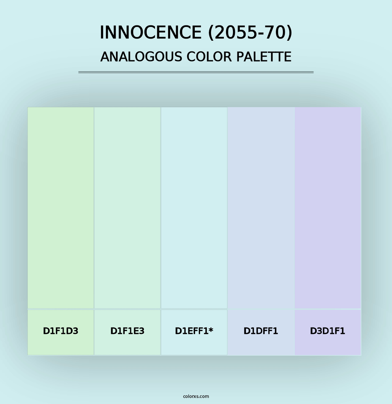 Innocence (2055-70) - Analogous Color Palette