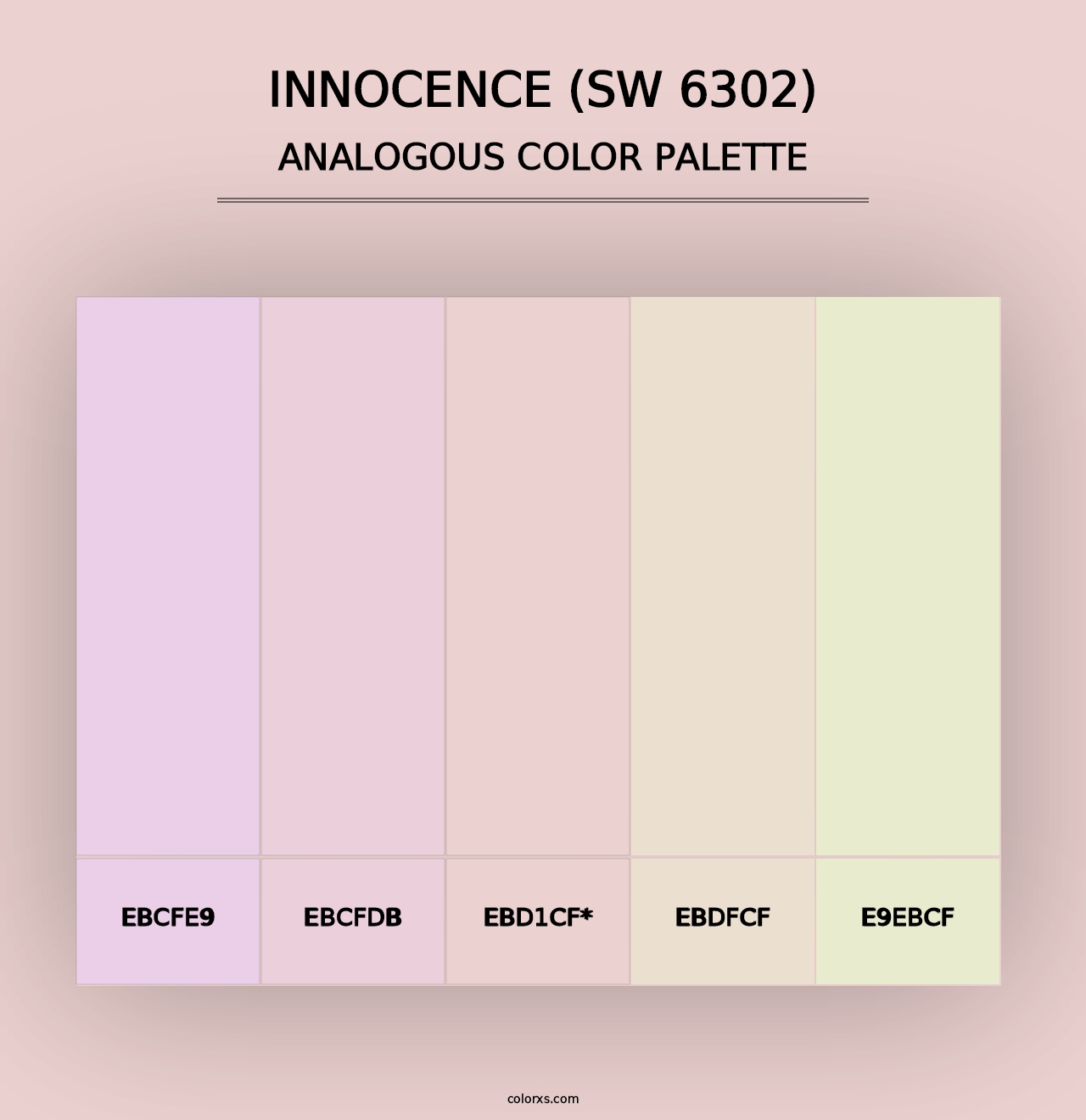 Innocence (SW 6302) - Analogous Color Palette