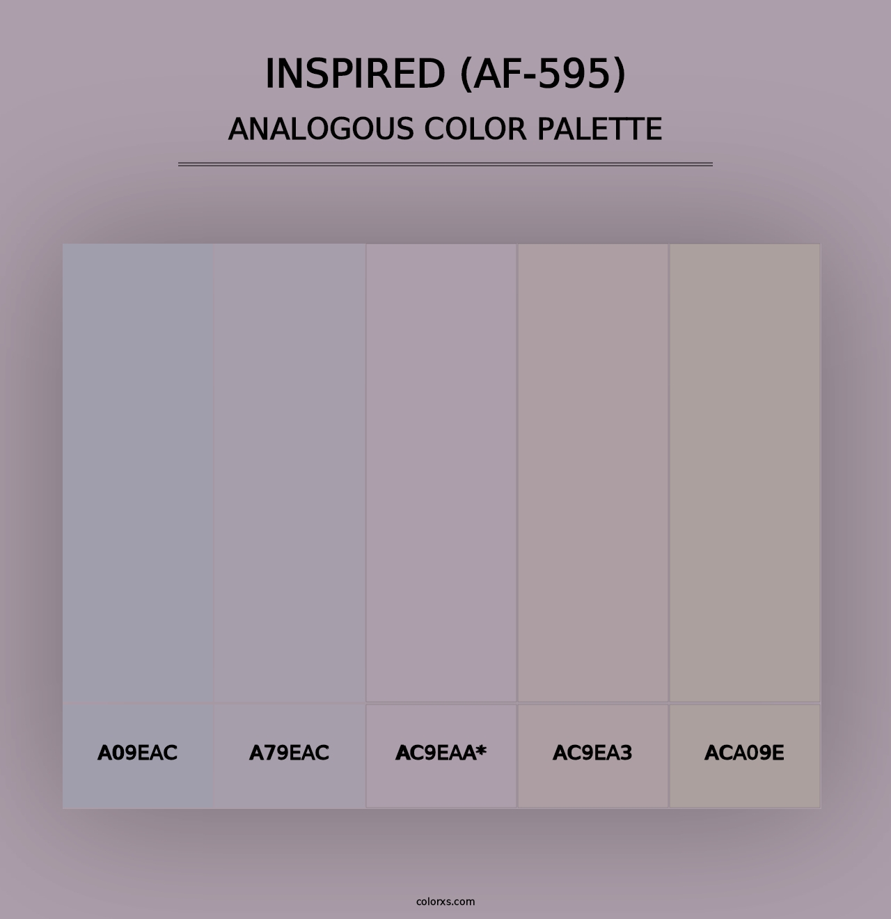 Inspired (AF-595) - Analogous Color Palette