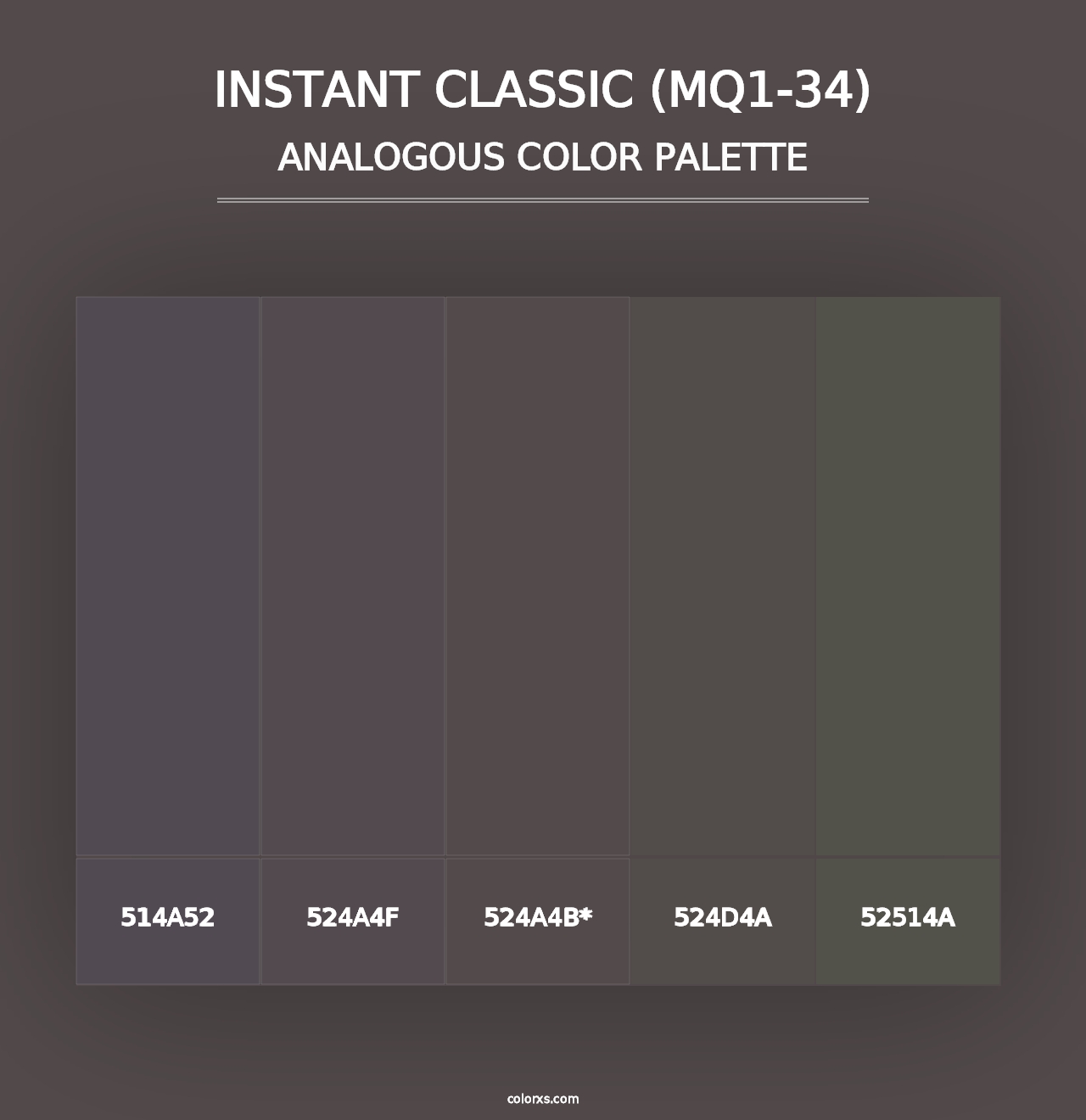 Instant Classic (MQ1-34) - Analogous Color Palette