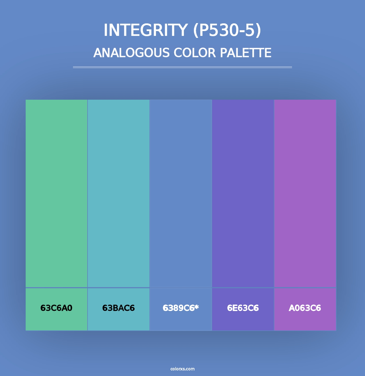 Integrity (P530-5) - Analogous Color Palette