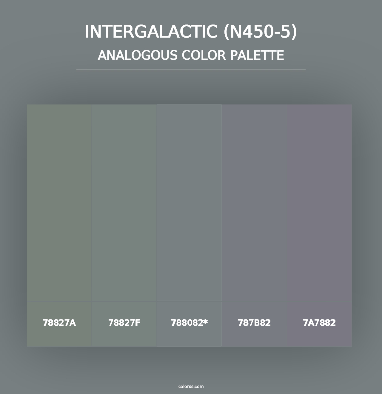 Intergalactic (N450-5) - Analogous Color Palette