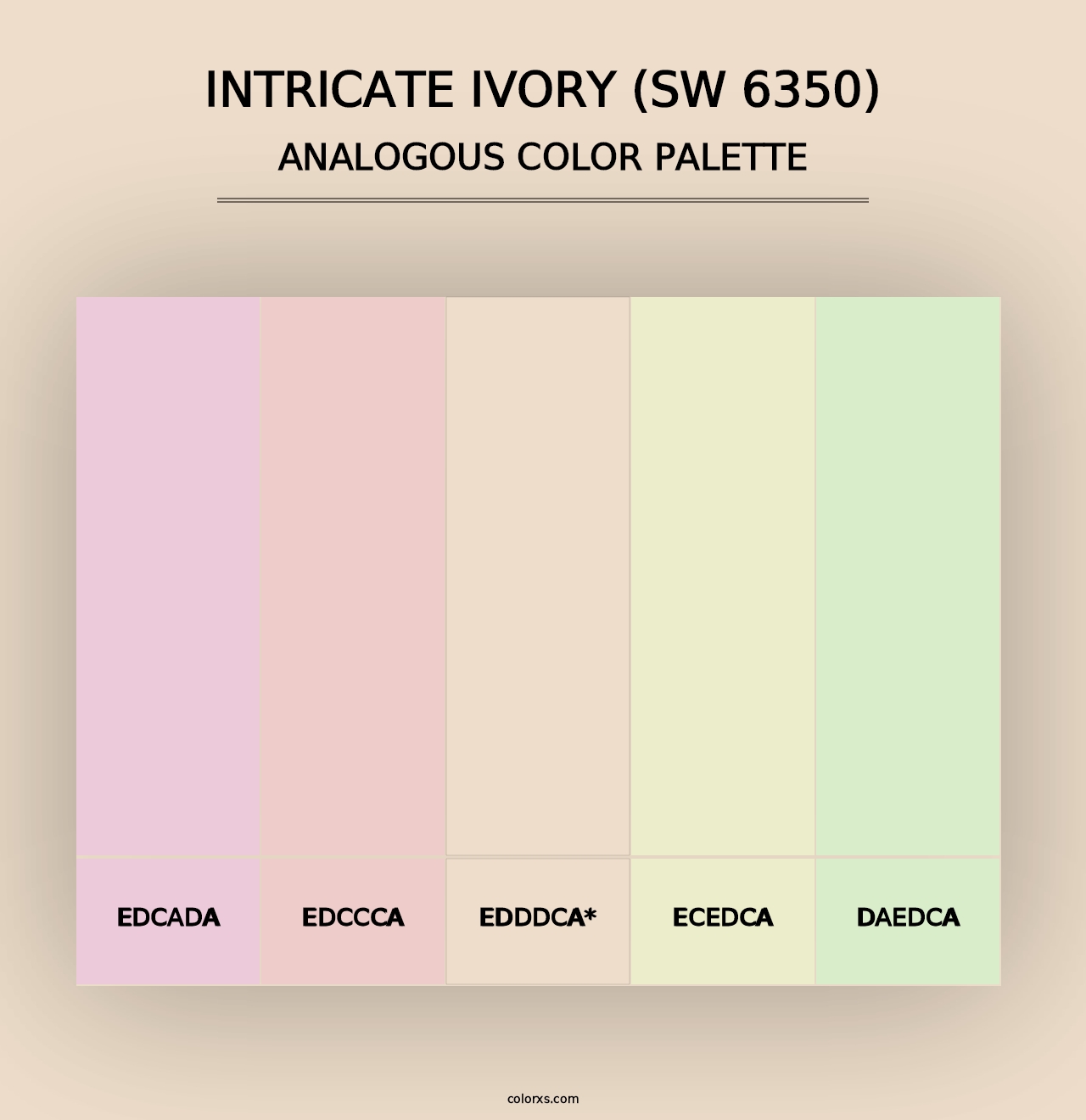 Intricate Ivory (SW 6350) - Analogous Color Palette