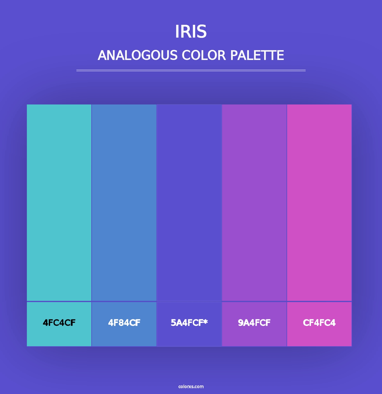 Iris - Analogous Color Palette