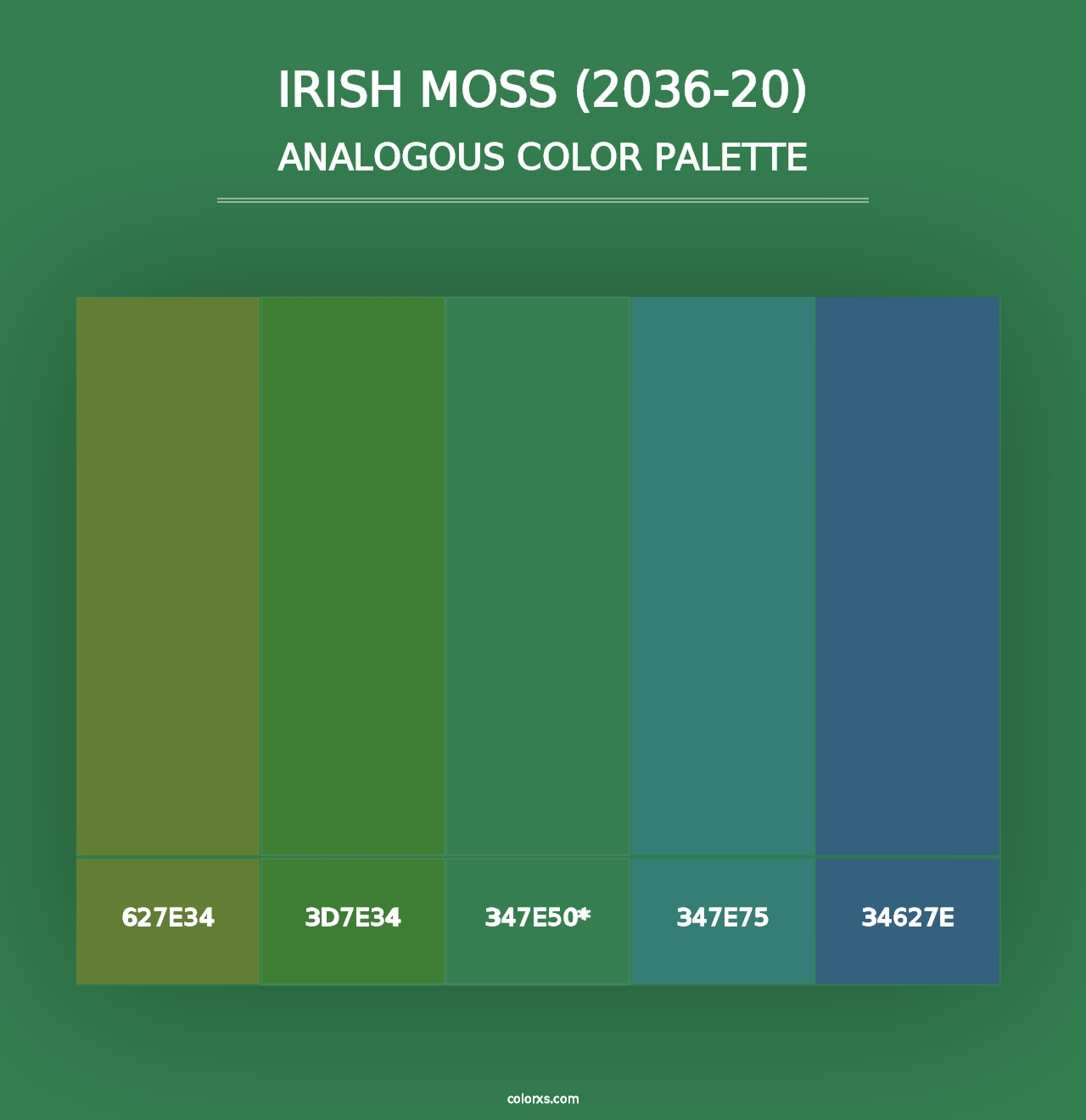 Irish Moss (2036-20) - Analogous Color Palette