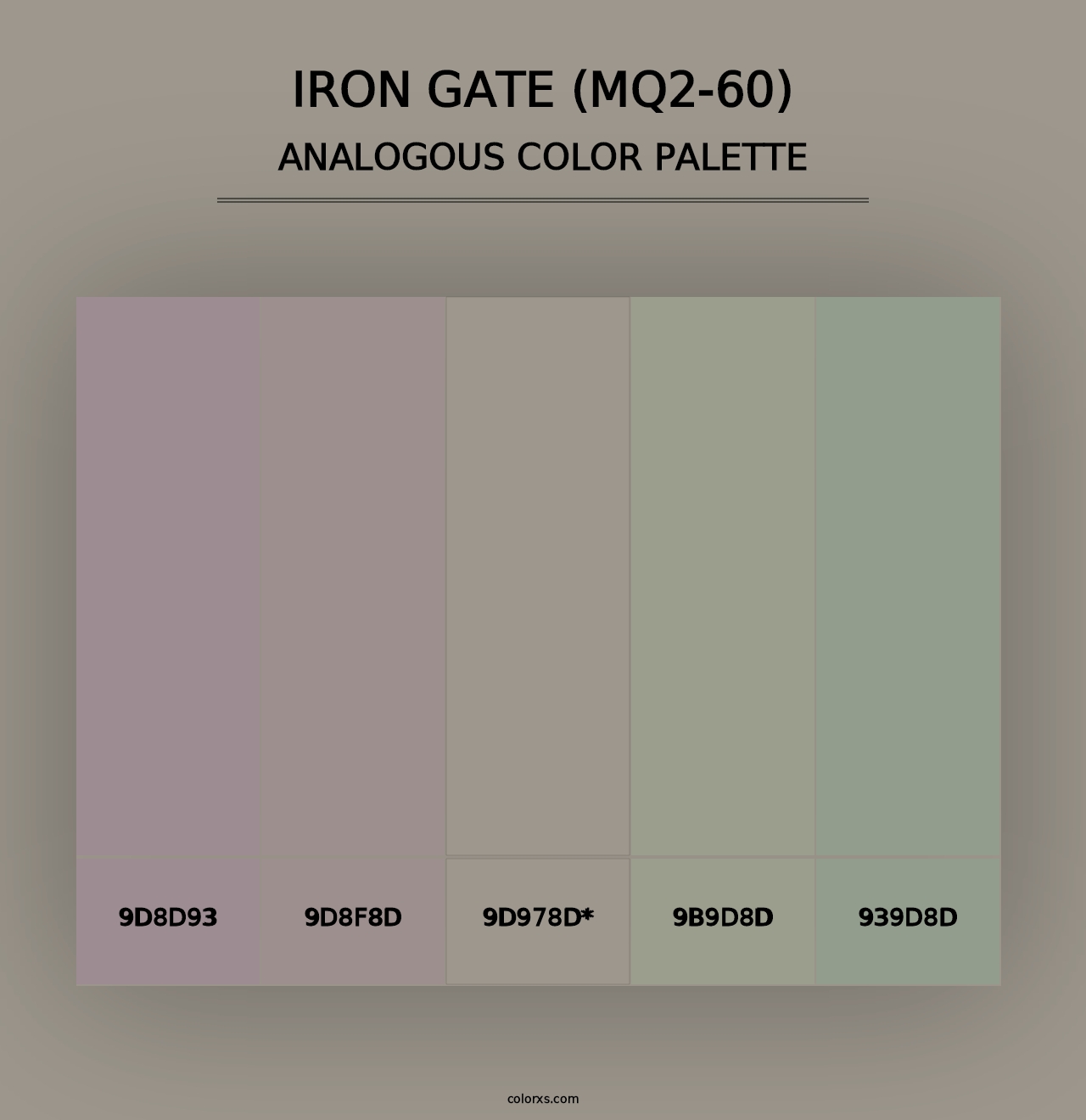 Iron Gate (MQ2-60) - Analogous Color Palette