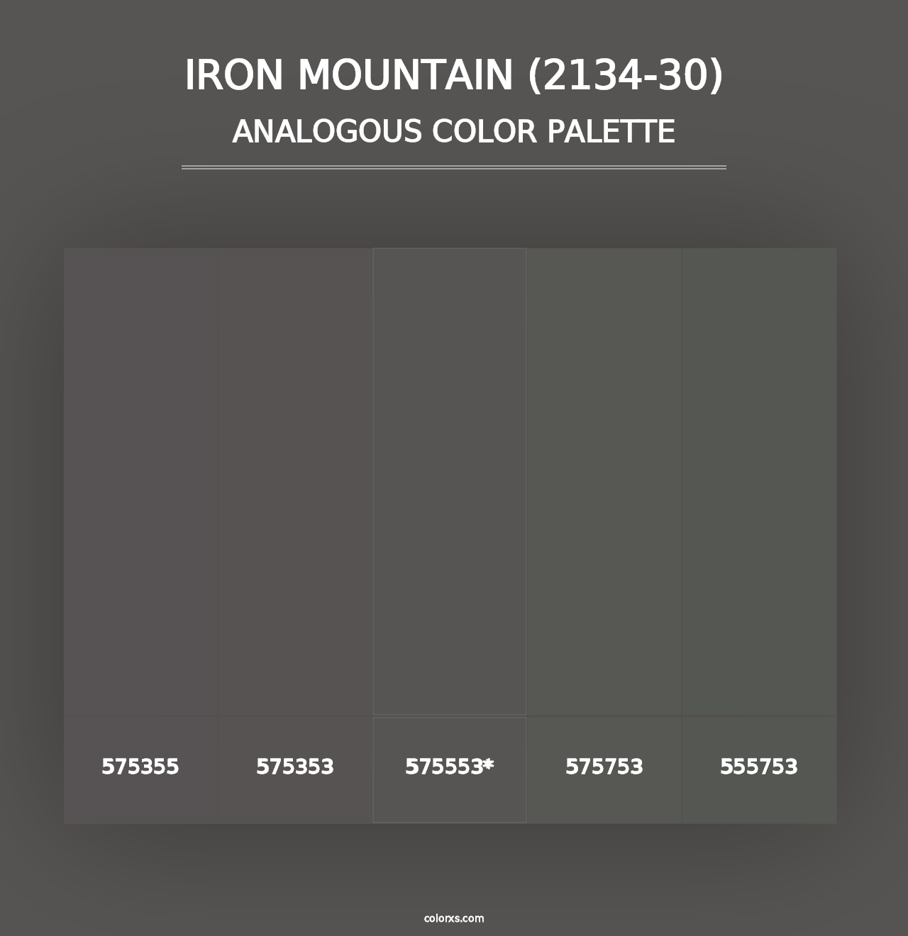 Iron Mountain (2134-30) - Analogous Color Palette