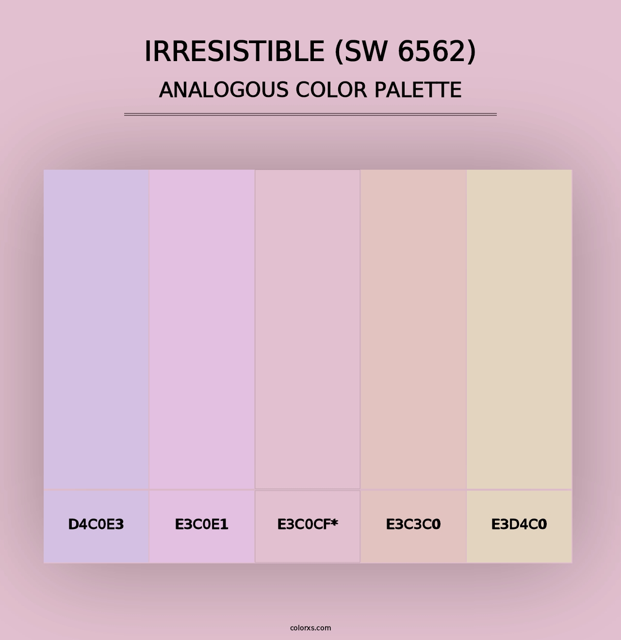 Irresistible (SW 6562) - Analogous Color Palette