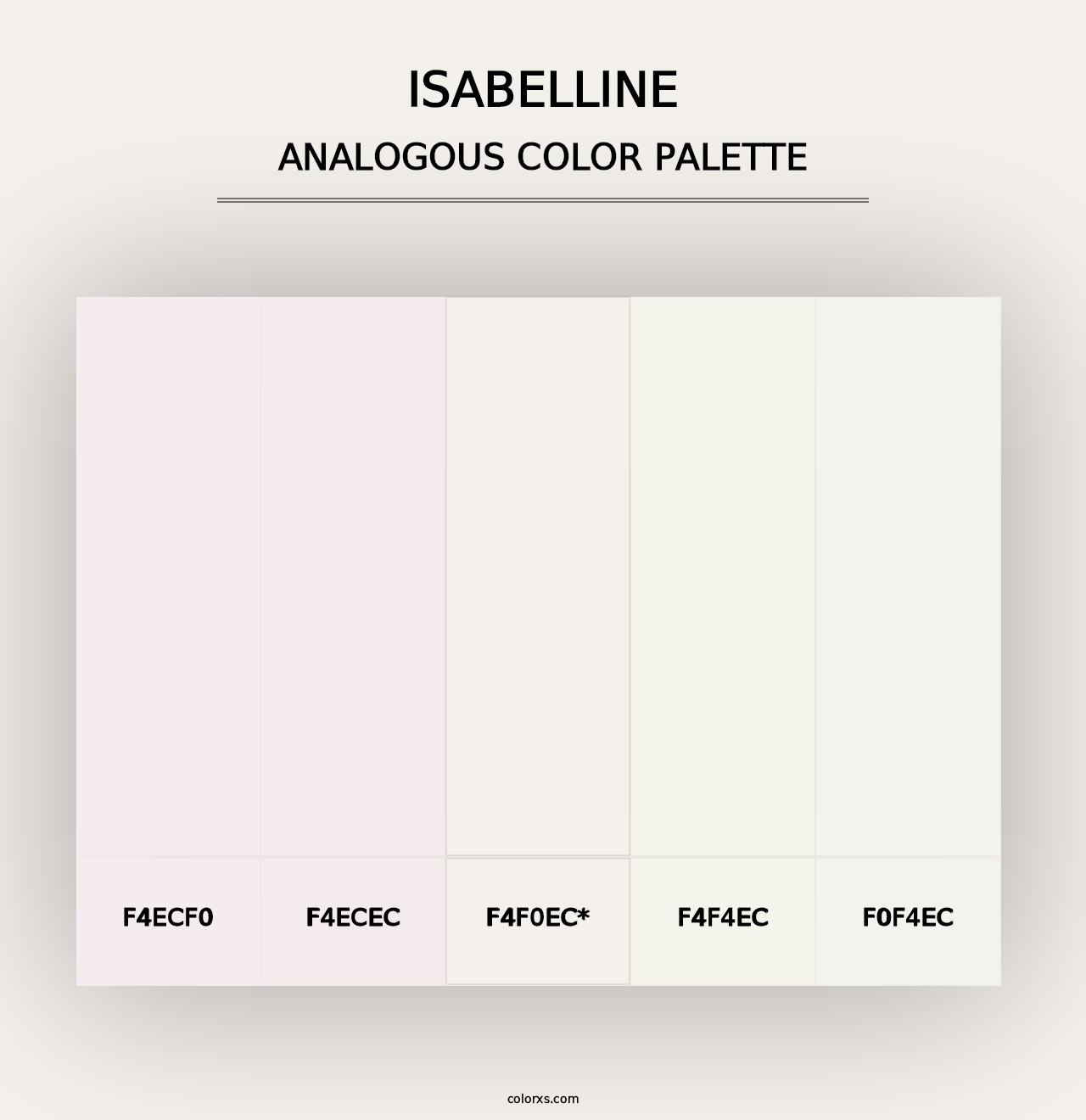 Isabelline - Analogous Color Palette