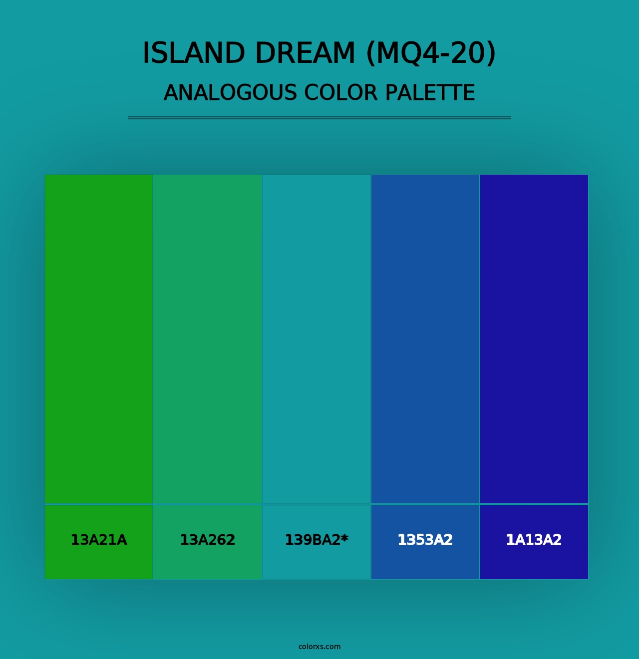 Island Dream (MQ4-20) - Analogous Color Palette