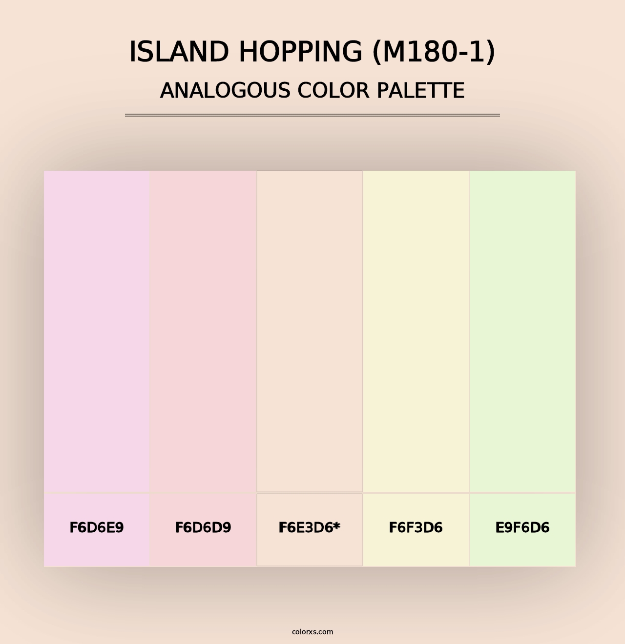 Island Hopping (M180-1) - Analogous Color Palette