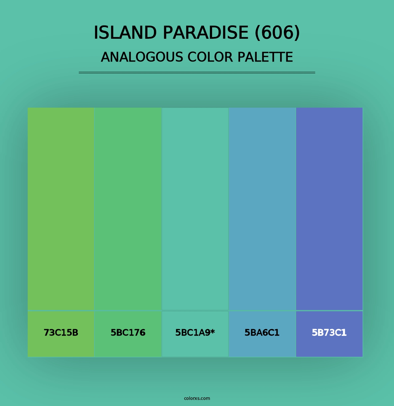 Island Paradise (606) - Analogous Color Palette