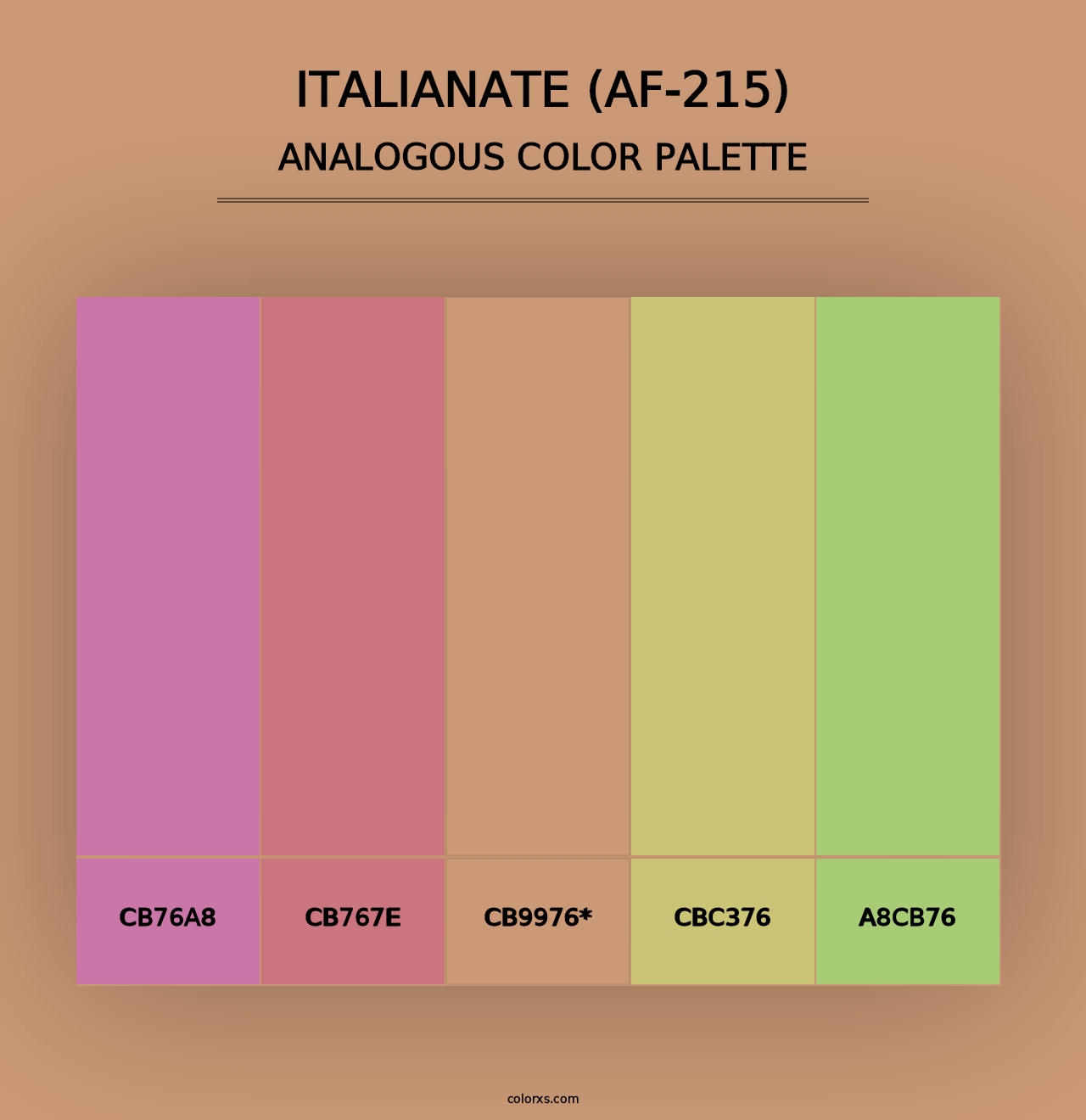 Italianate (AF-215) - Analogous Color Palette