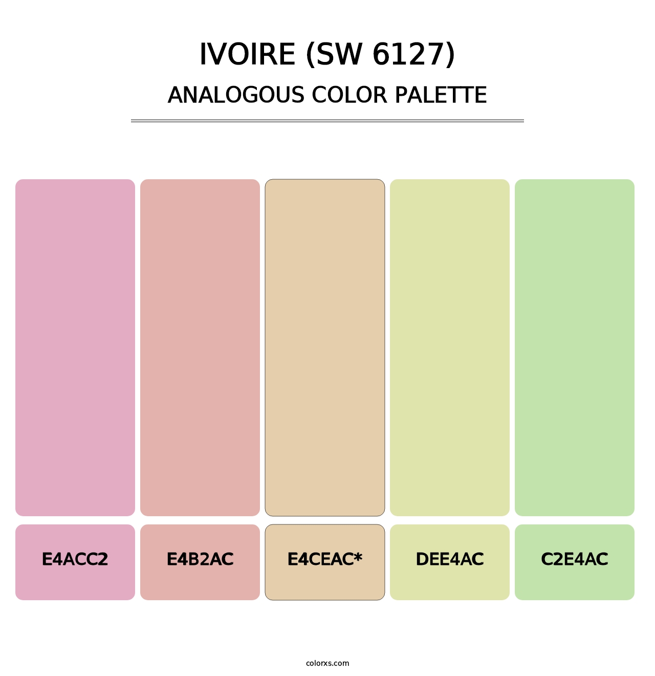 Ivoire (SW 6127) - Analogous Color Palette