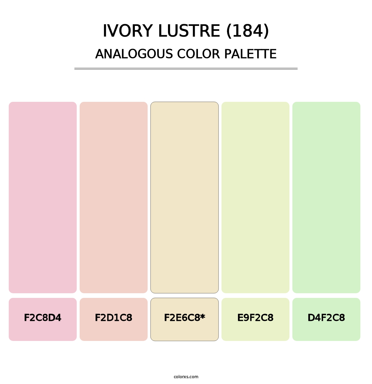 Ivory Lustre (184) - Analogous Color Palette