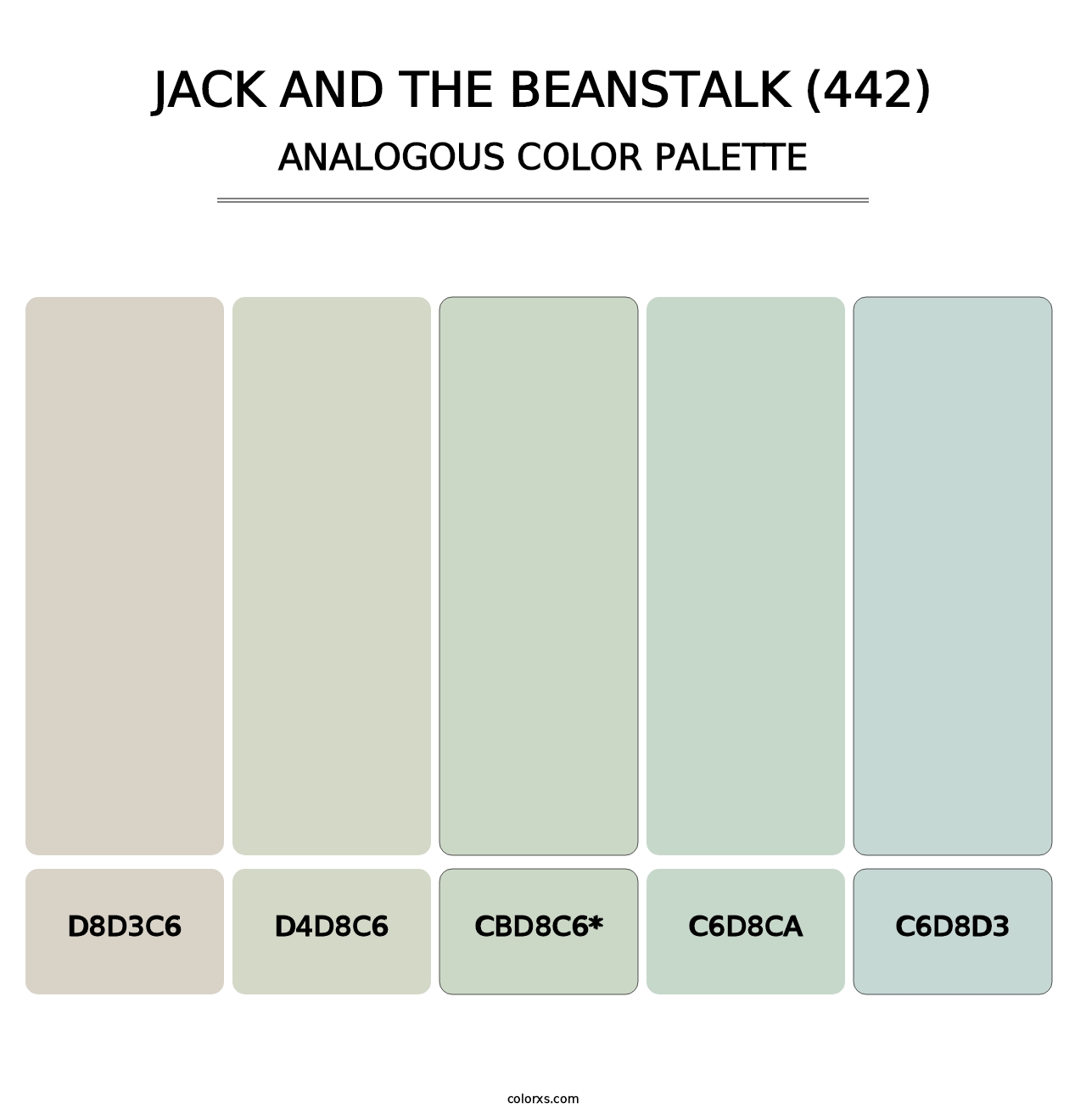 Jack and the Beanstalk (442) - Analogous Color Palette