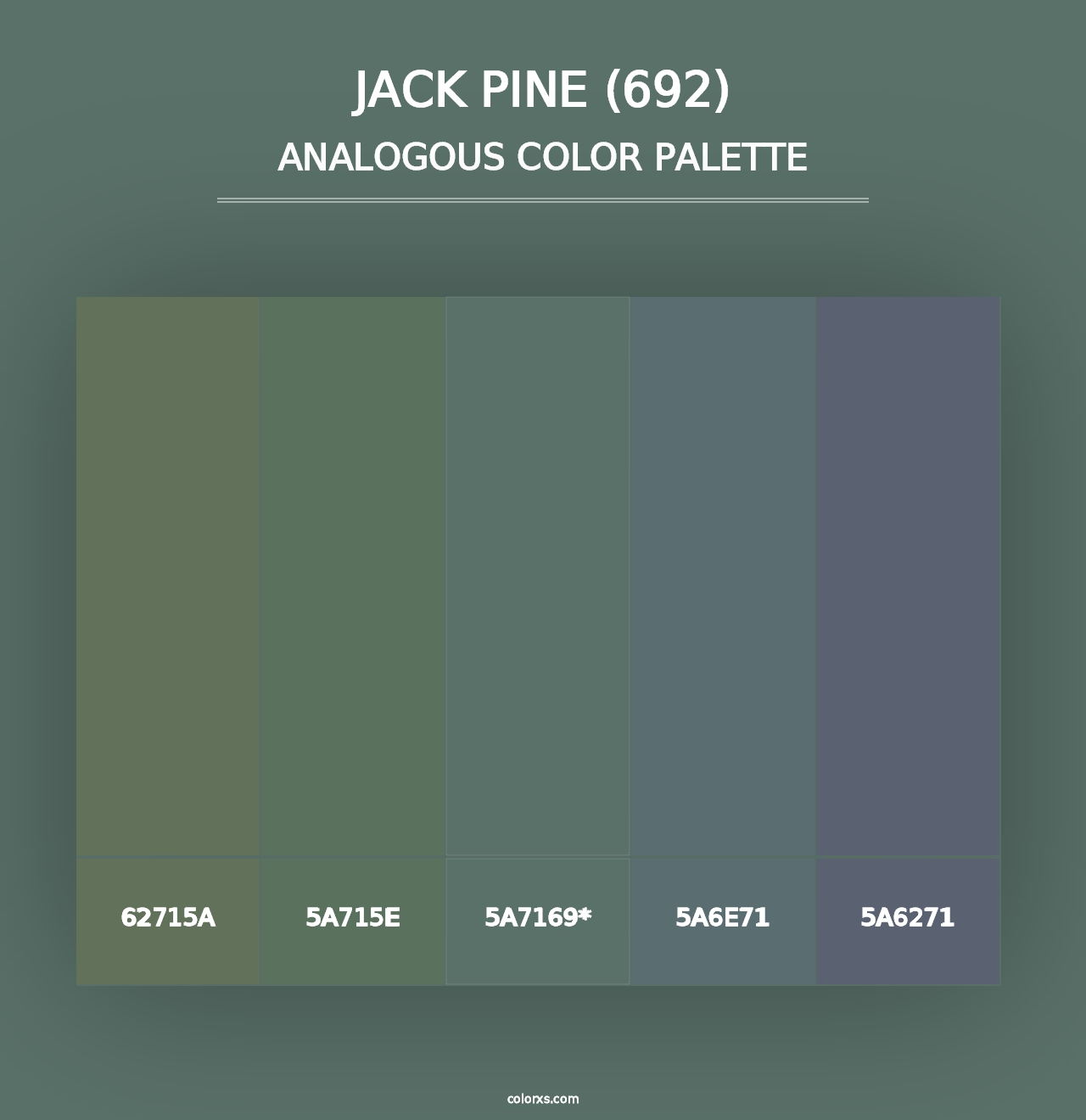 Jack Pine (692) - Analogous Color Palette