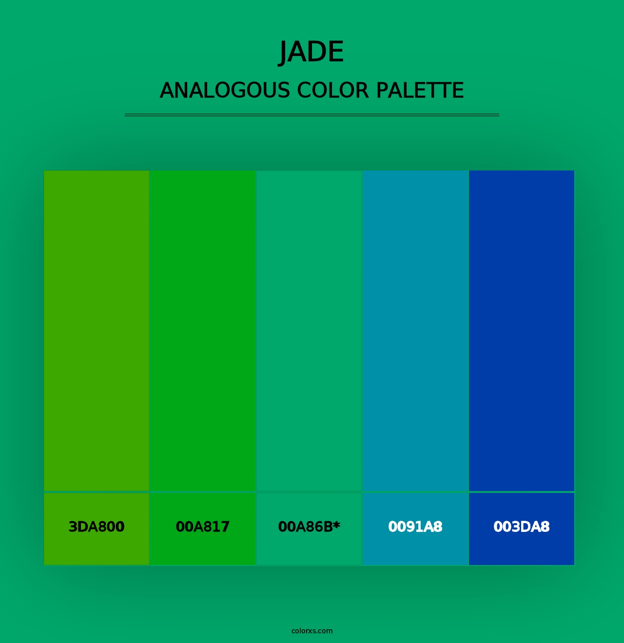 Jade - Analogous Color Palette