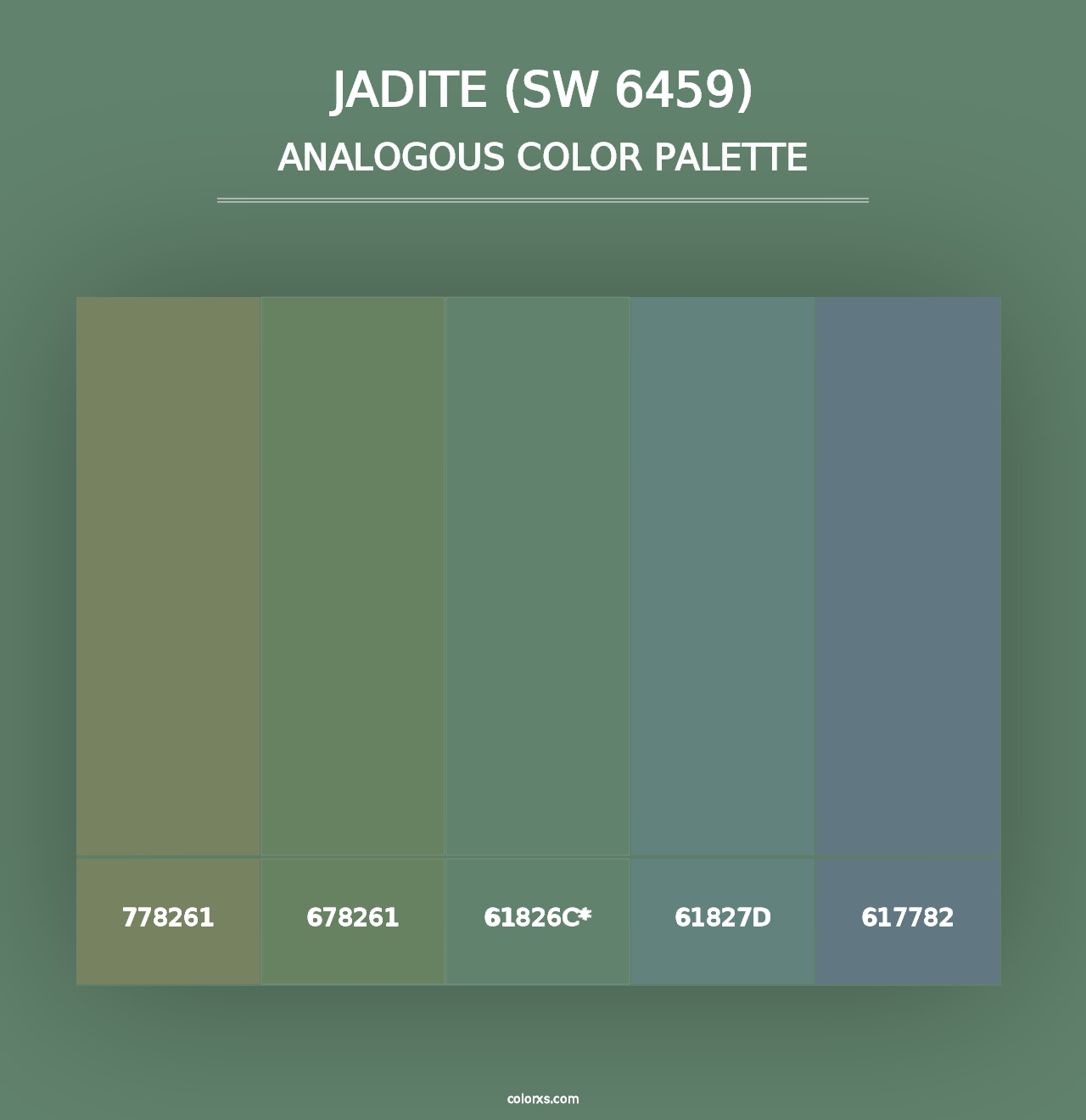 Jadite (SW 6459) - Analogous Color Palette