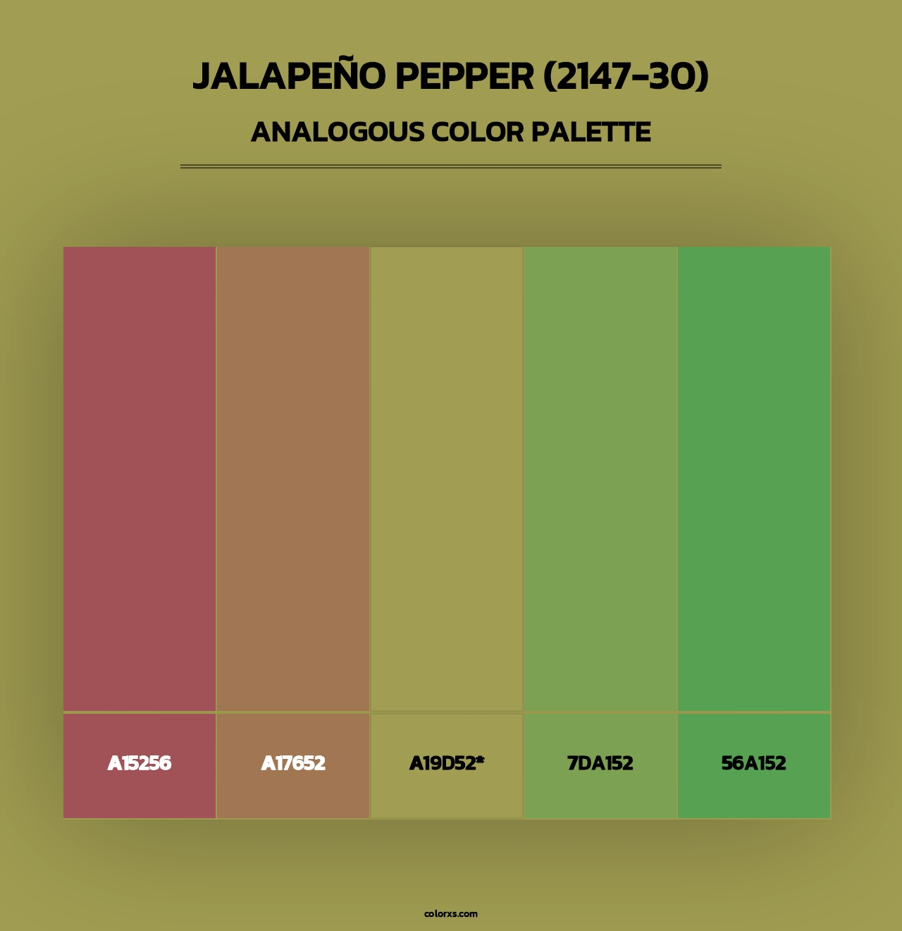 Jalapeño Pepper (2147-30) - Analogous Color Palette