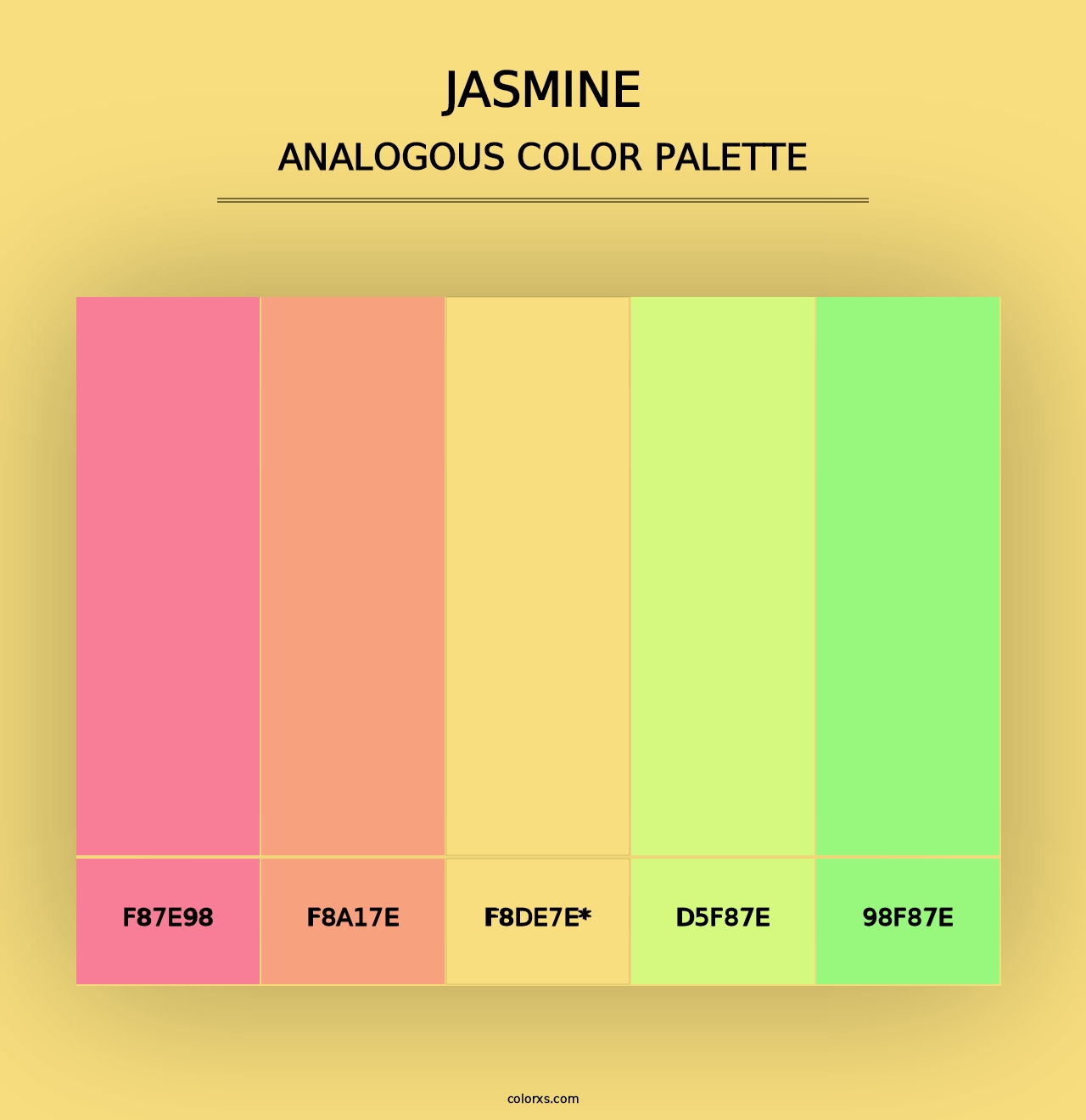 Jasmine - Analogous Color Palette