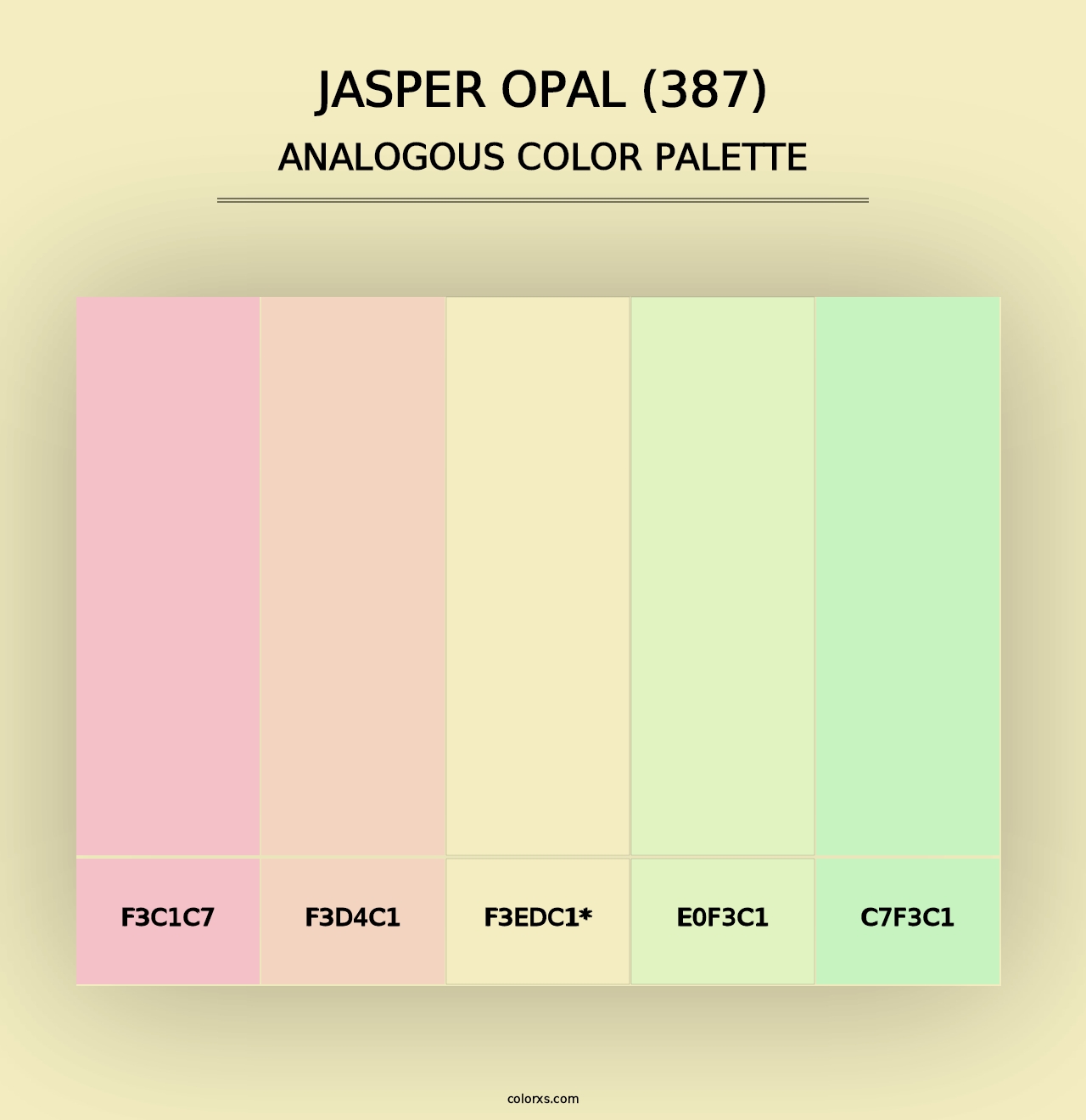 Jasper Opal (387) - Analogous Color Palette