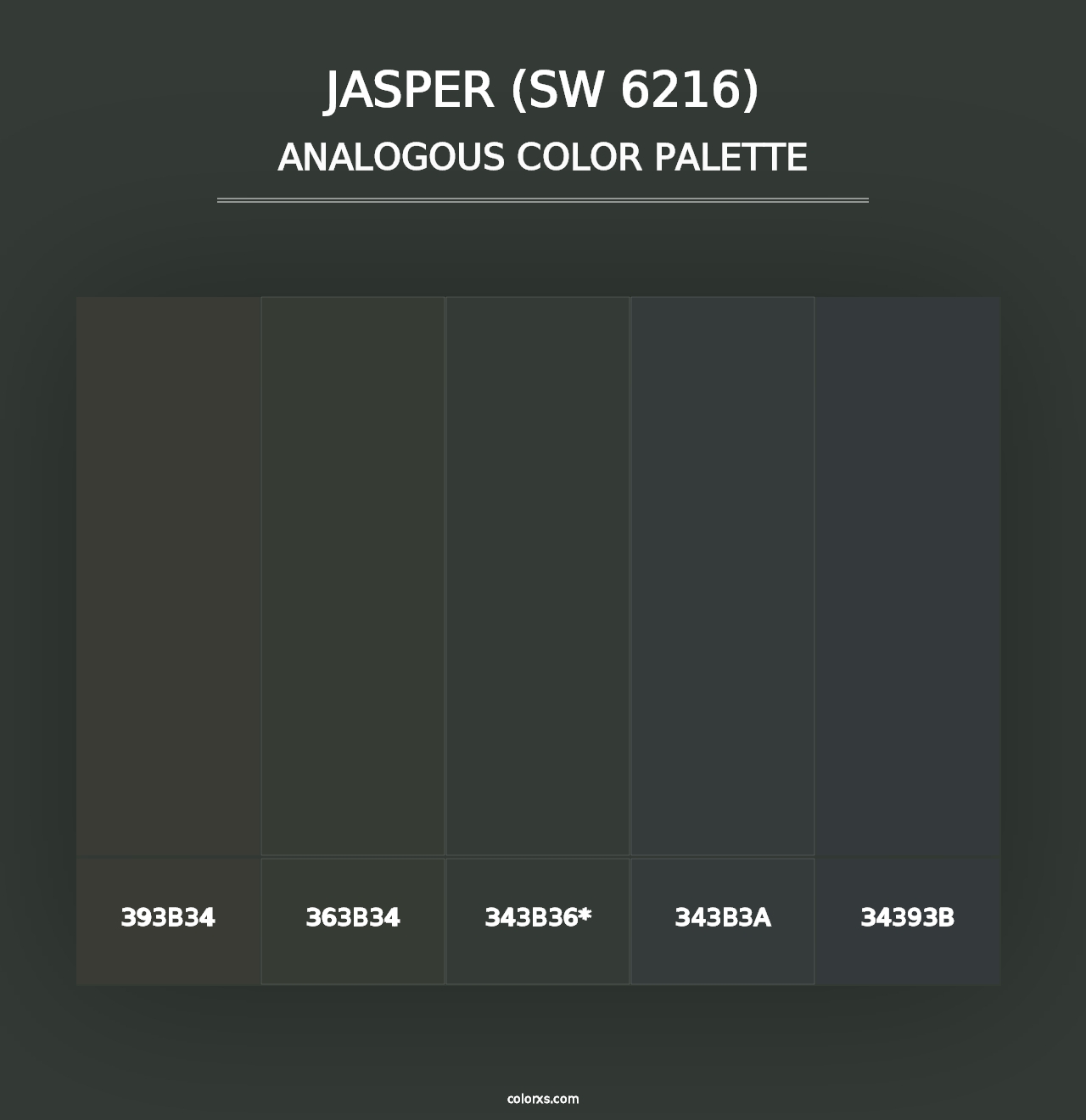 Jasper (SW 6216) - Analogous Color Palette