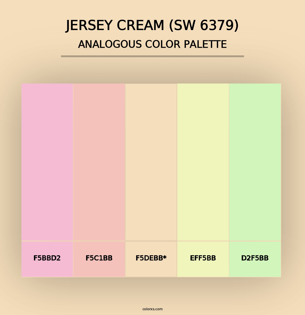 Jersey Cream (SW 6379) - Analogous Color Palette