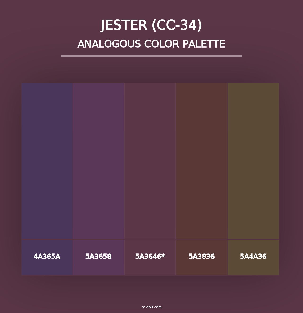 Jester (CC-34) - Analogous Color Palette