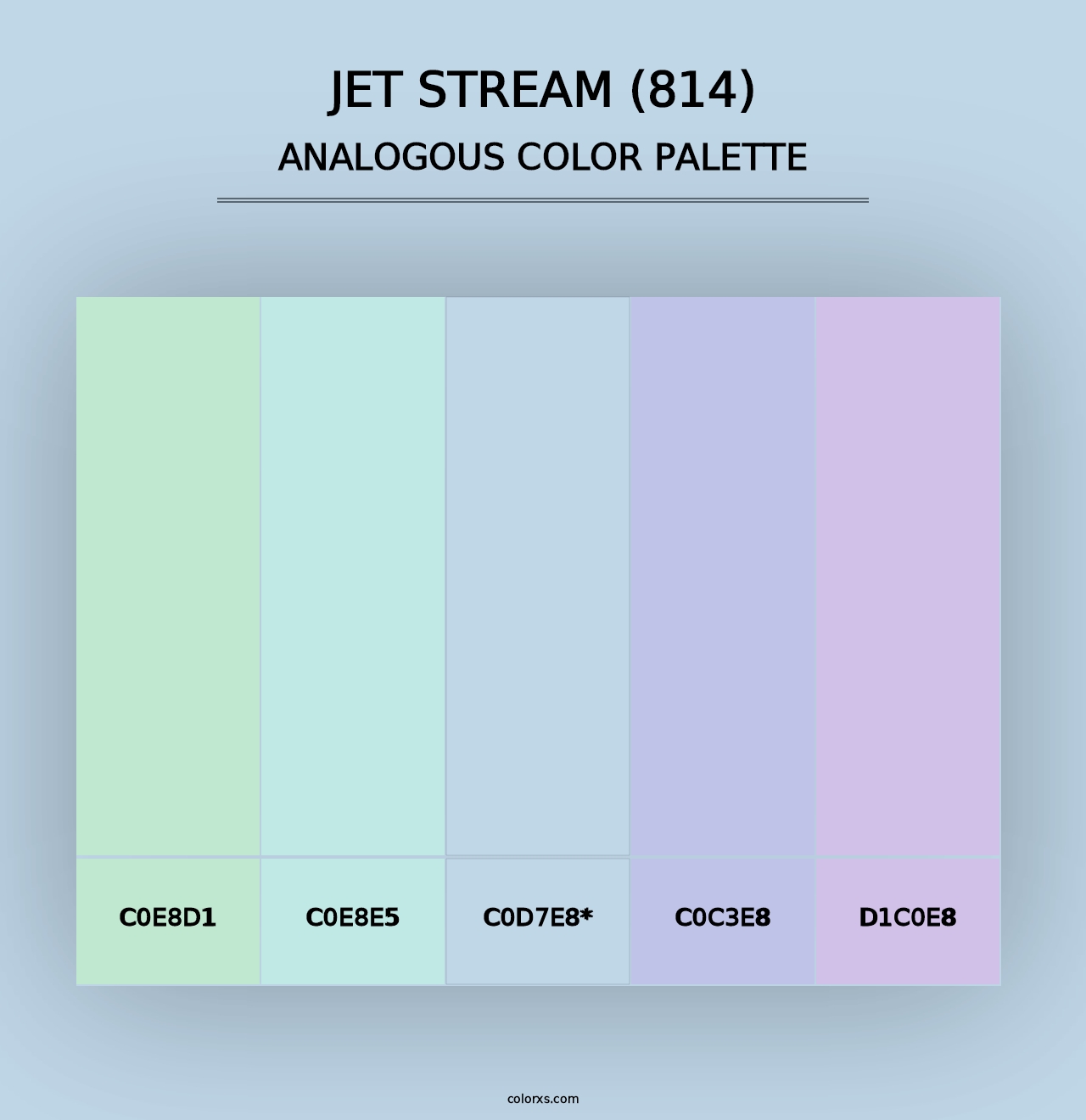 Jet Stream (814) - Analogous Color Palette