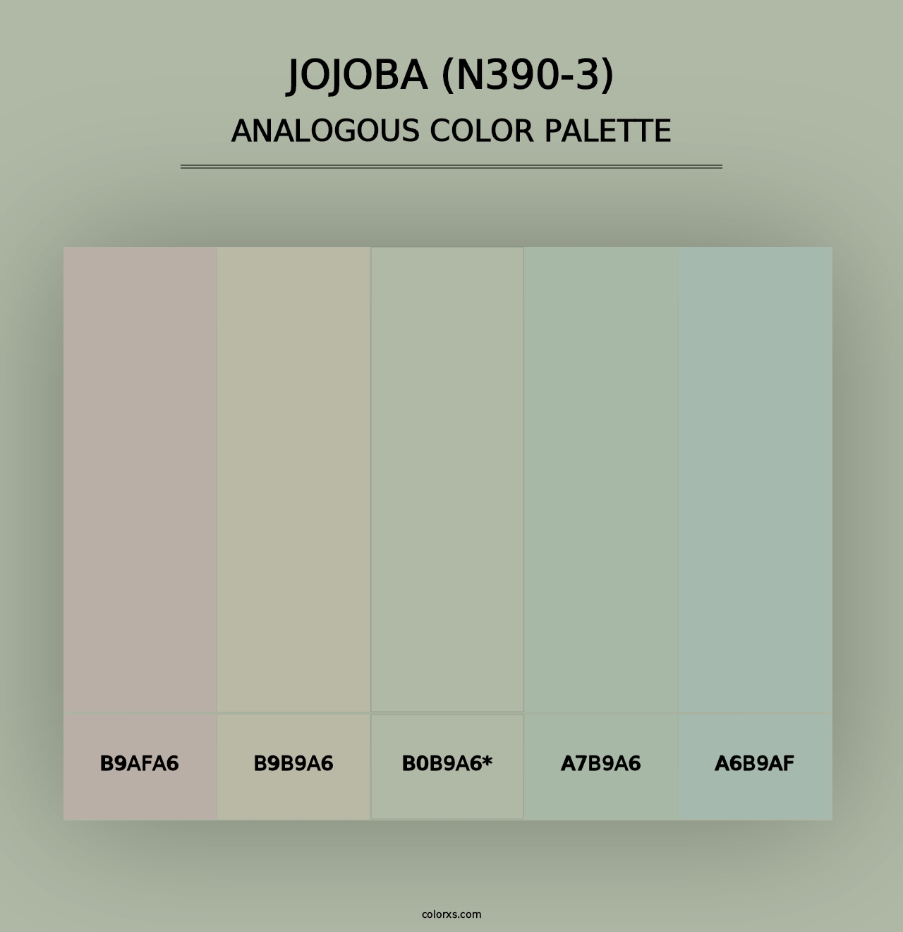 Jojoba (N390-3) - Analogous Color Palette