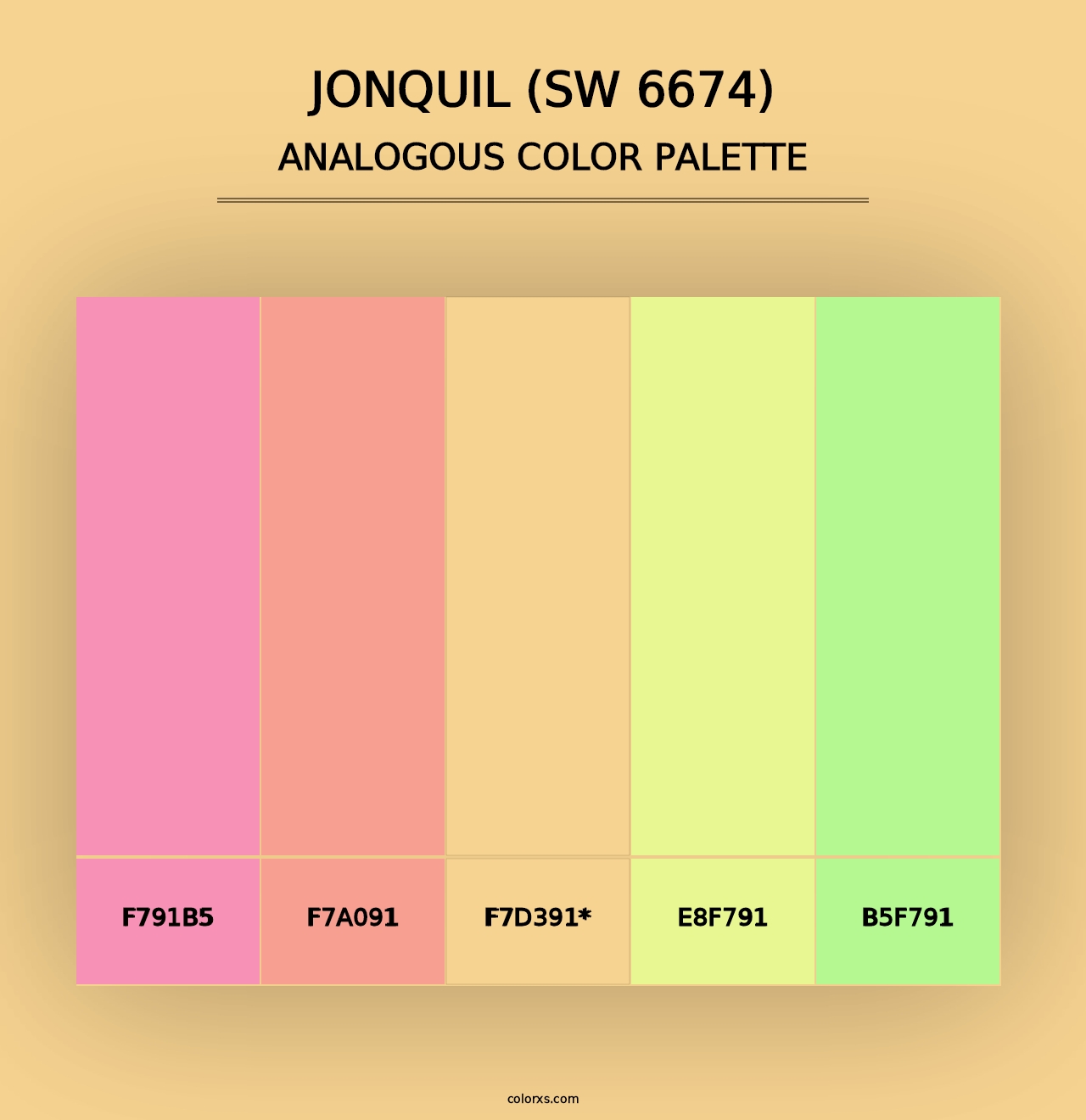 Jonquil (SW 6674) - Analogous Color Palette