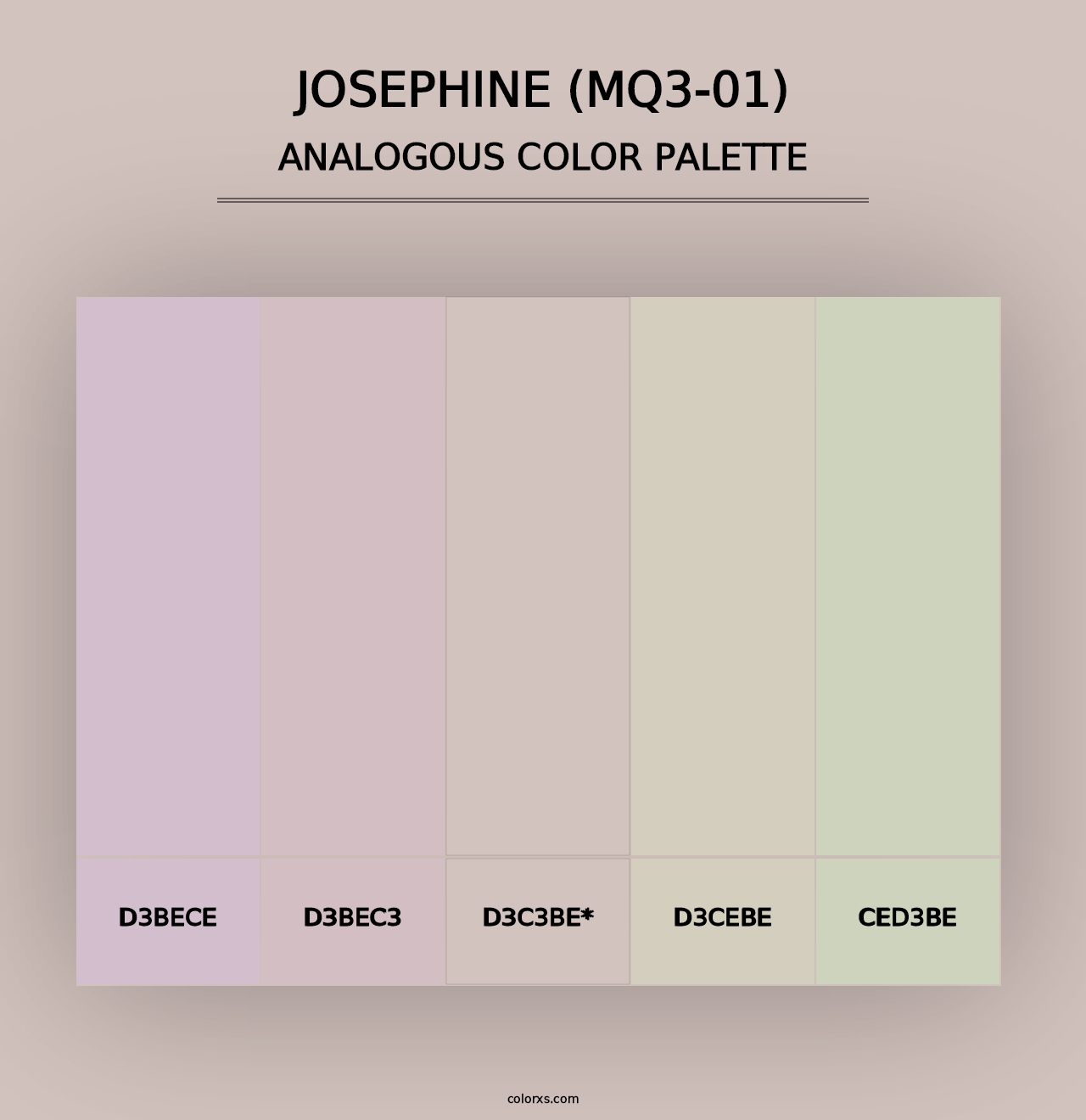 Josephine (MQ3-01) - Analogous Color Palette