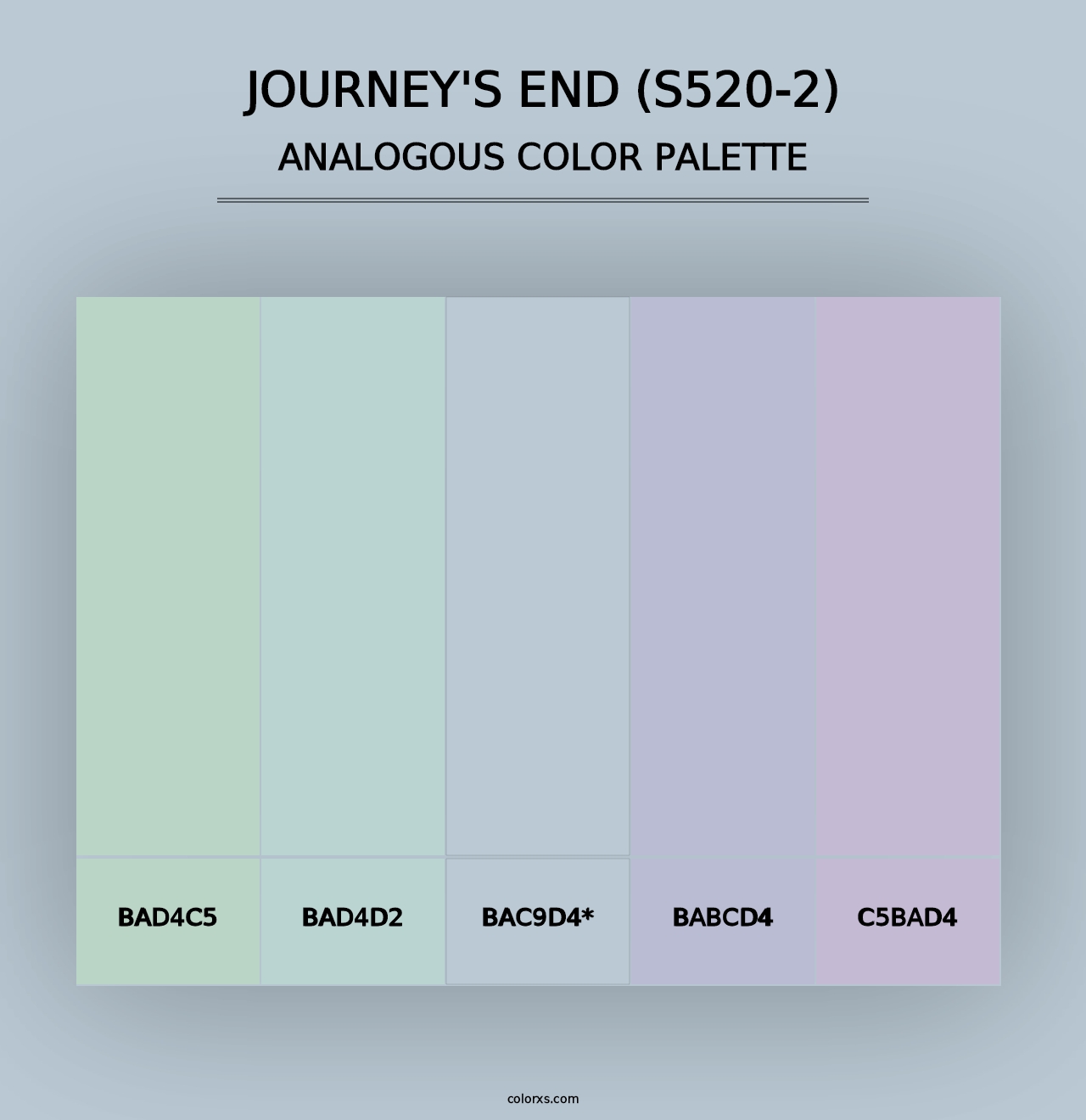 Journey'S End (S520-2) - Analogous Color Palette