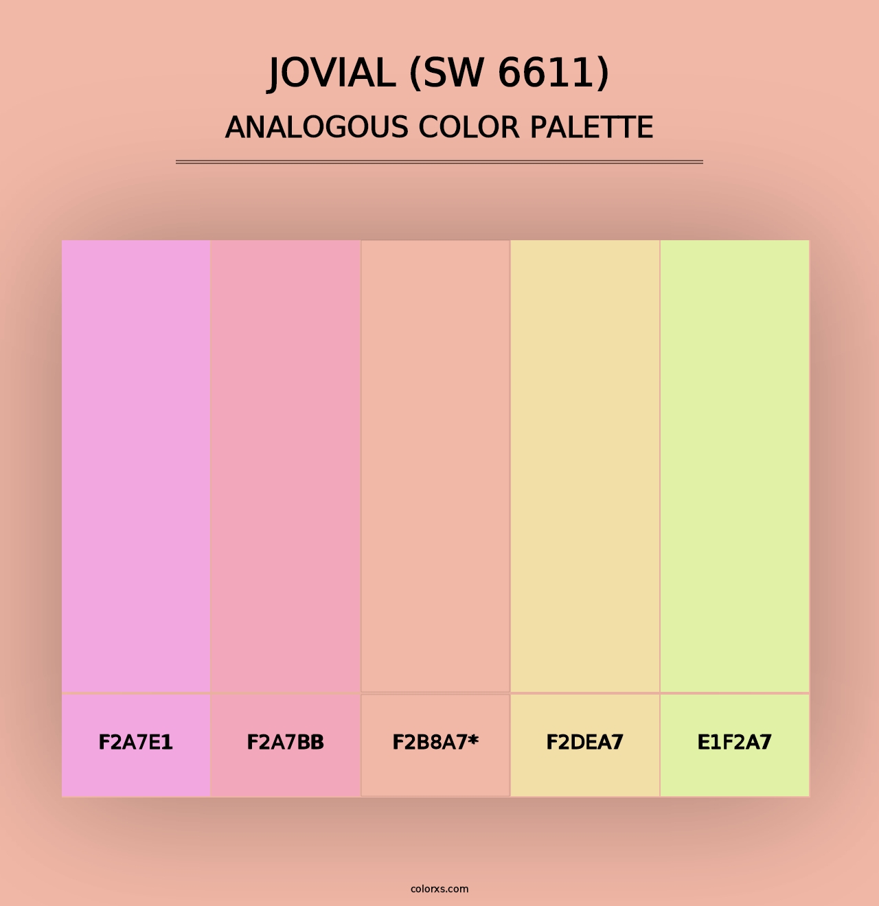 Jovial (SW 6611) - Analogous Color Palette