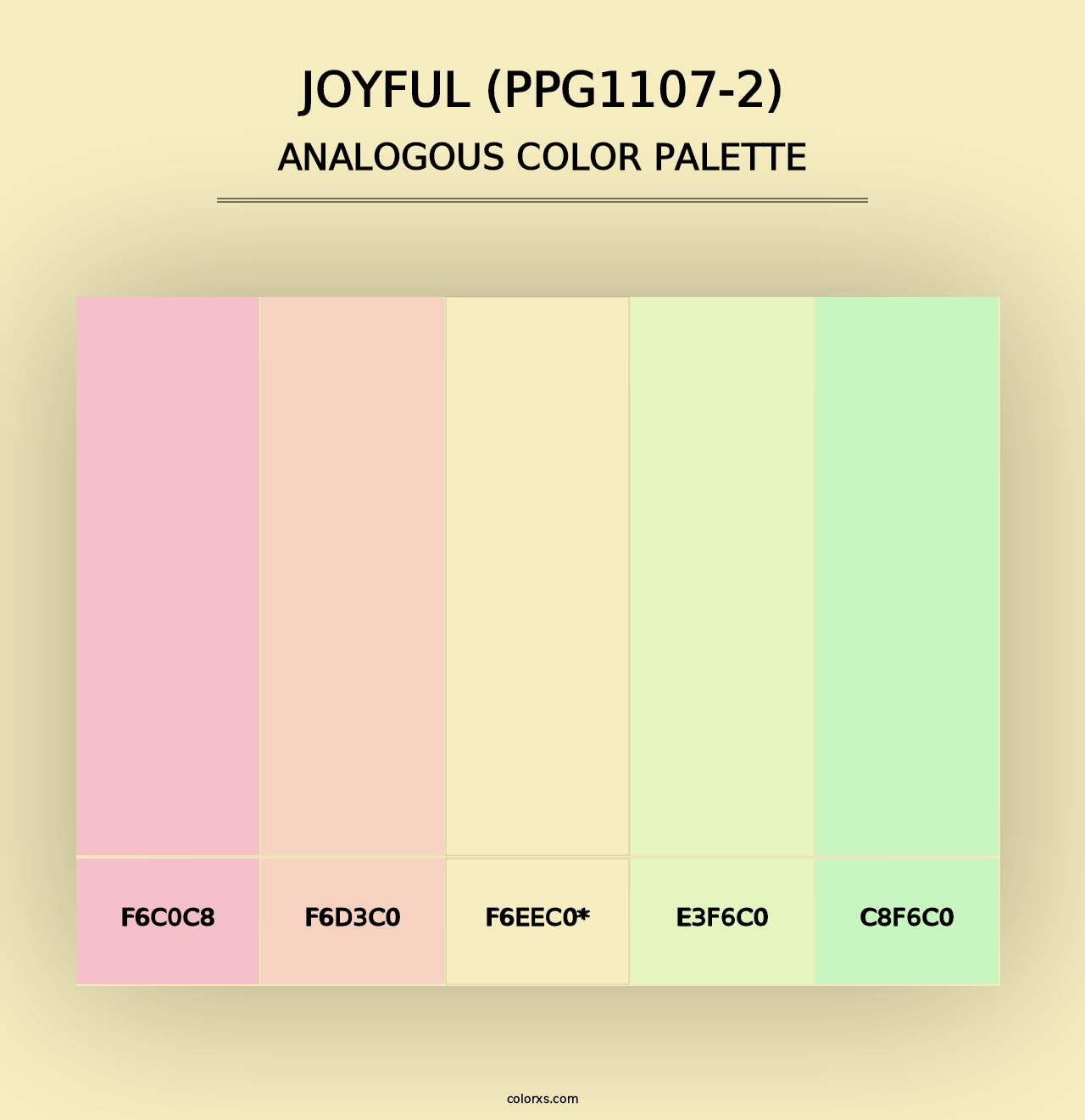 Joyful (PPG1107-2) - Analogous Color Palette