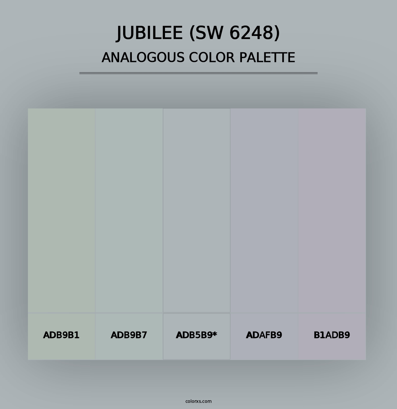 Jubilee (SW 6248) - Analogous Color Palette