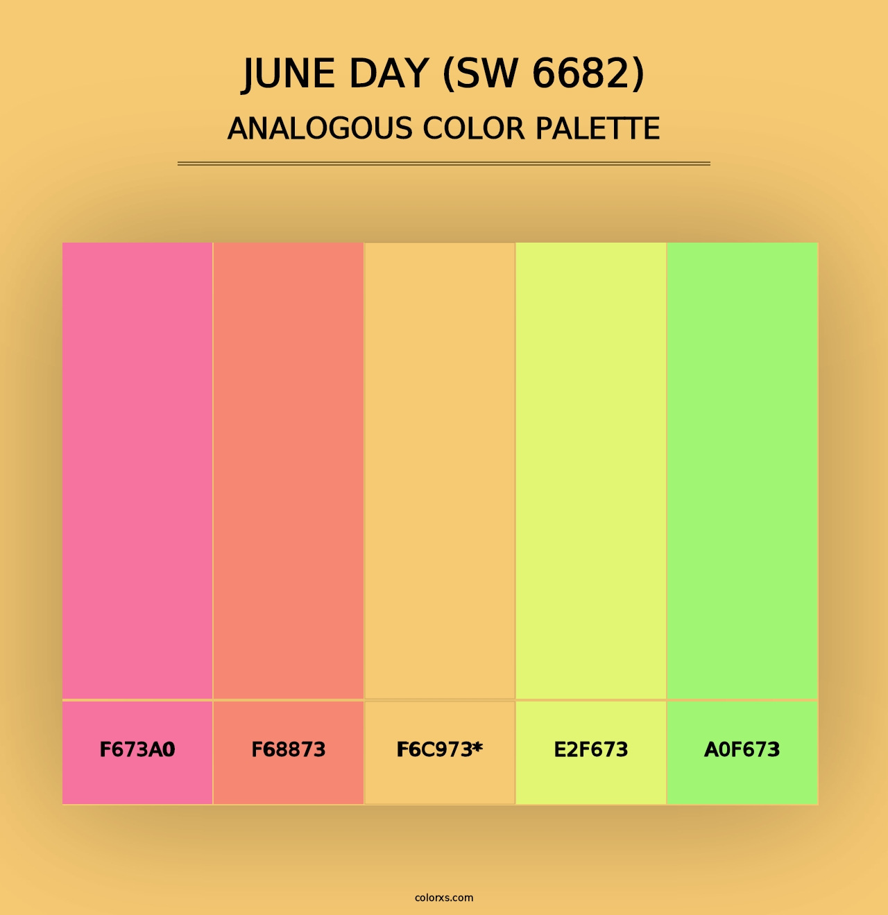 June Day (SW 6682) - Analogous Color Palette