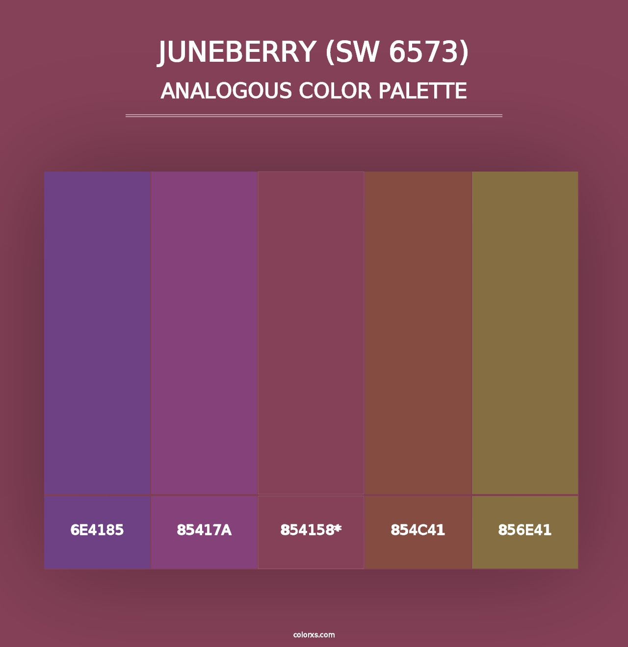 Juneberry (SW 6573) - Analogous Color Palette