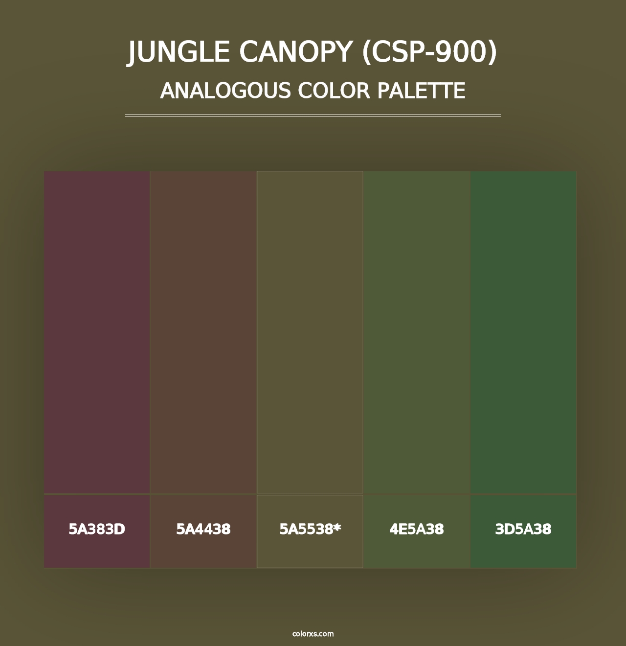 Jungle Canopy (CSP-900) - Analogous Color Palette