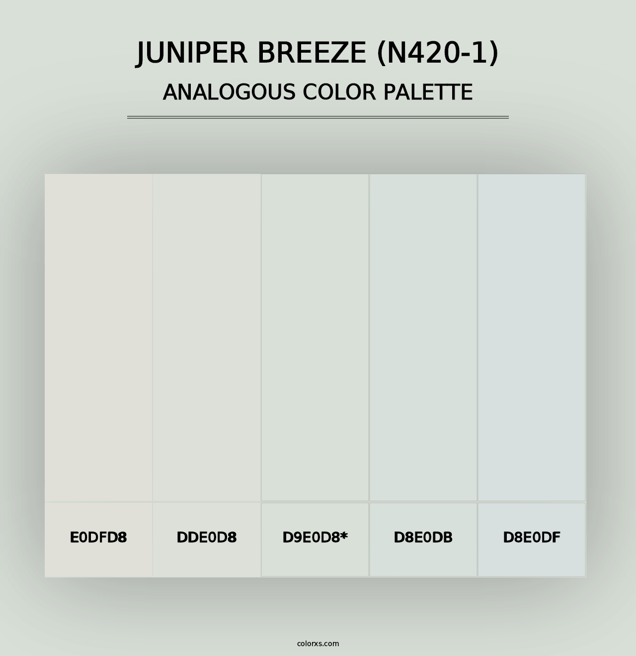 Juniper Breeze (N420-1) - Analogous Color Palette