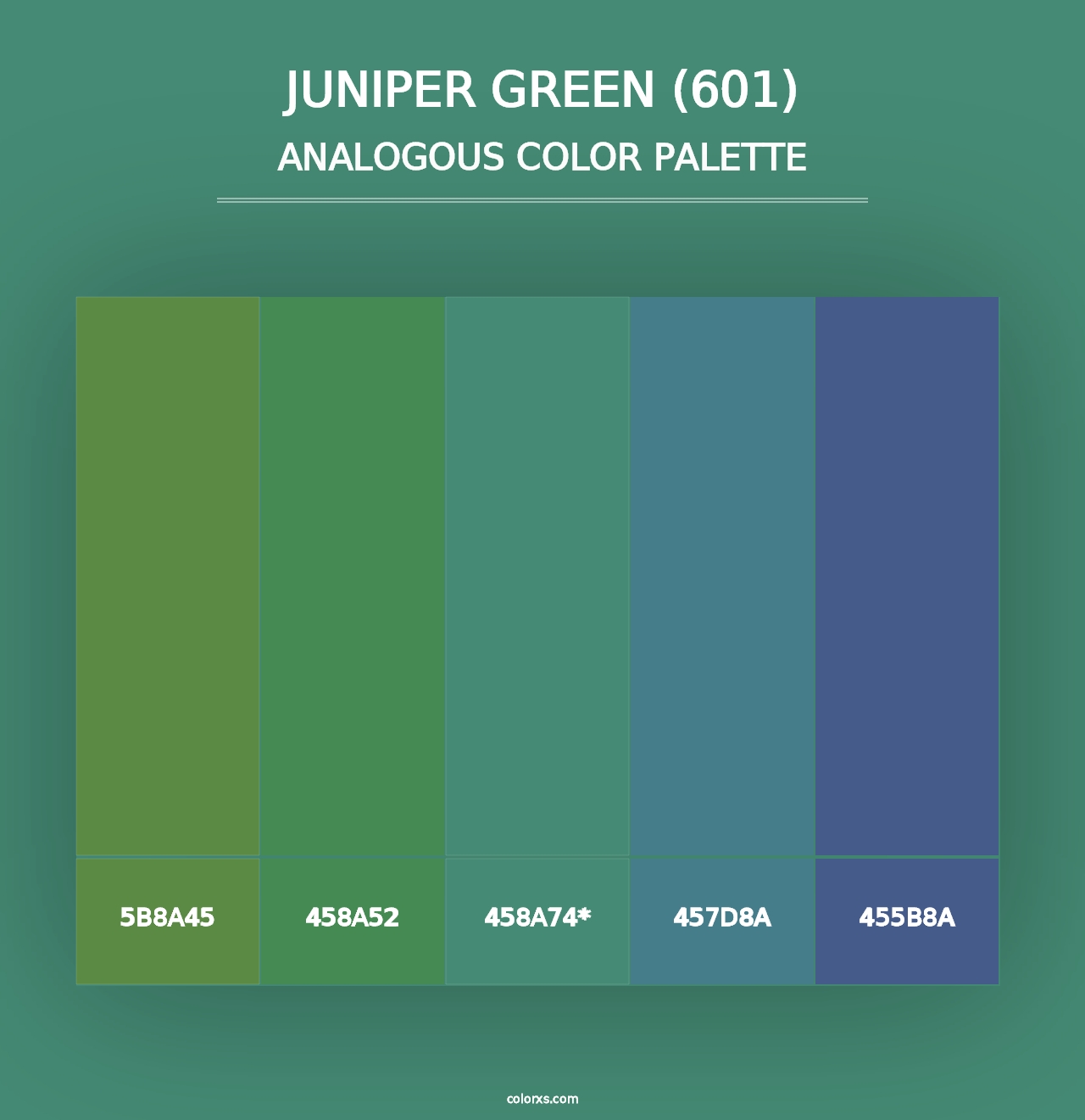 Juniper Green (601) - Analogous Color Palette