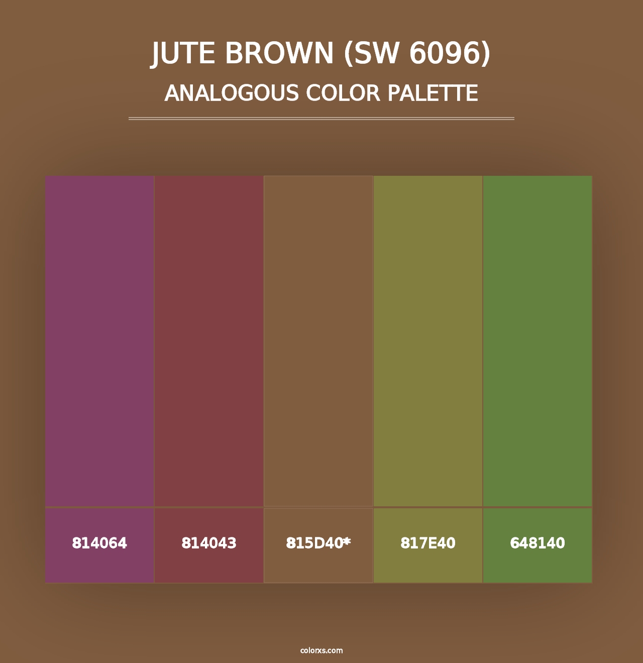 Jute Brown (SW 6096) - Analogous Color Palette